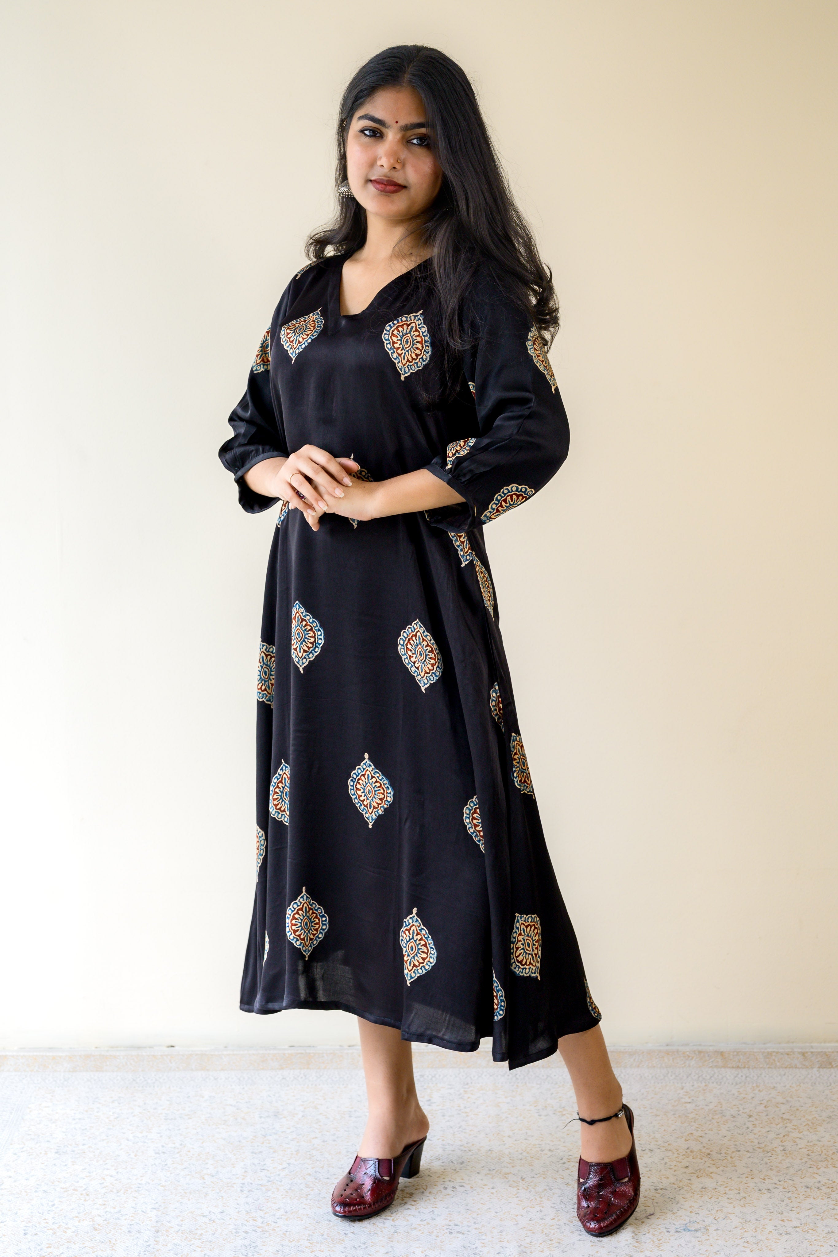 Zinaya Modal Ajrakh Dress