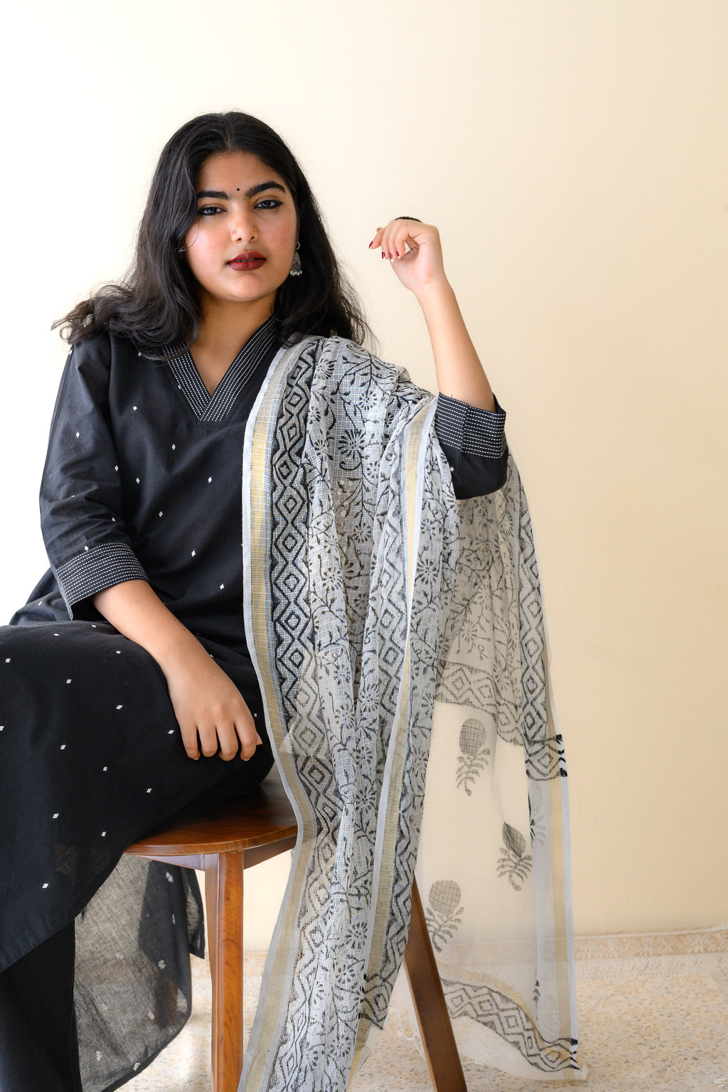 Set of 2- Aurelle South Cotton Kurta & Pants Set