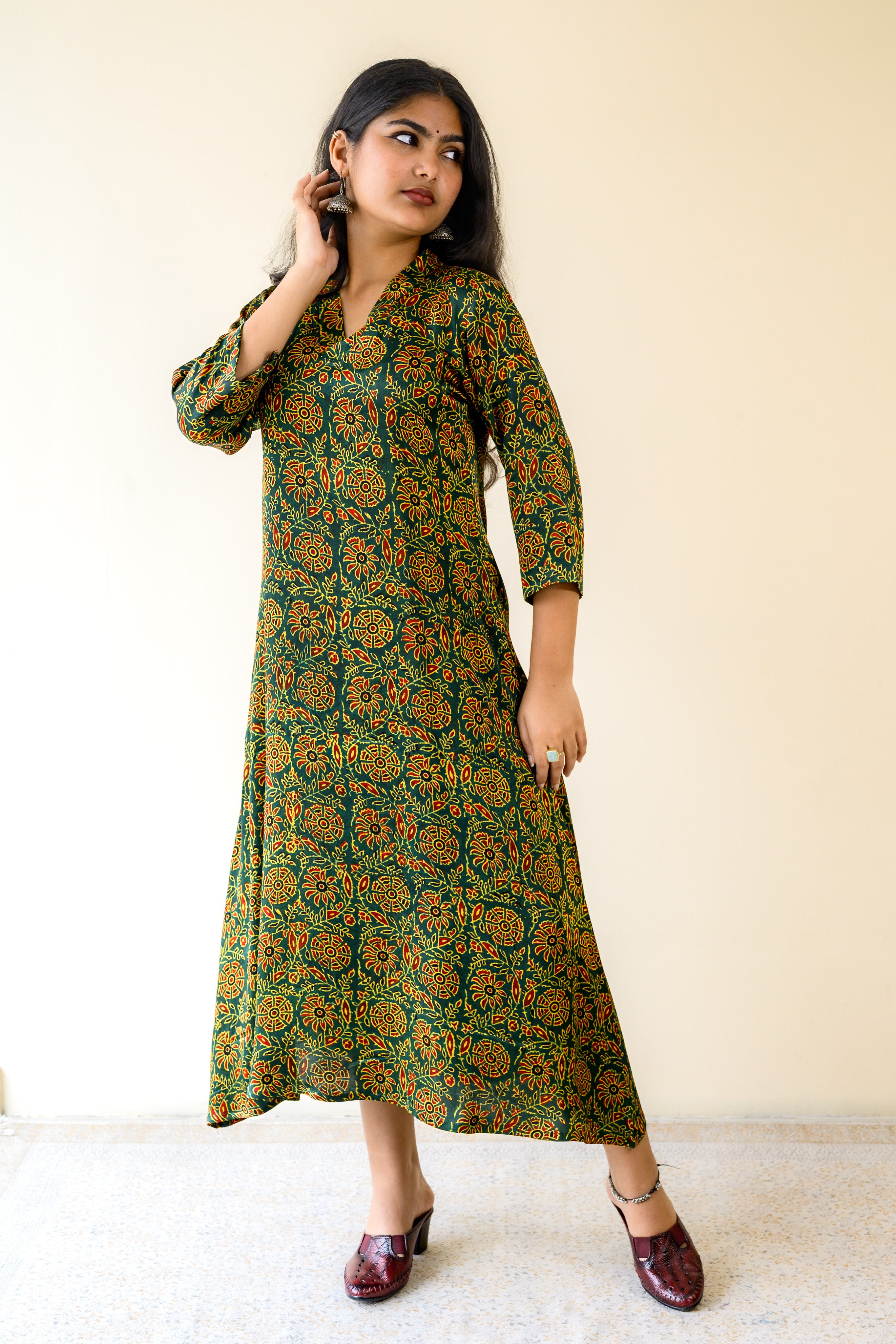 Golzar Modal Ajrakh Dress