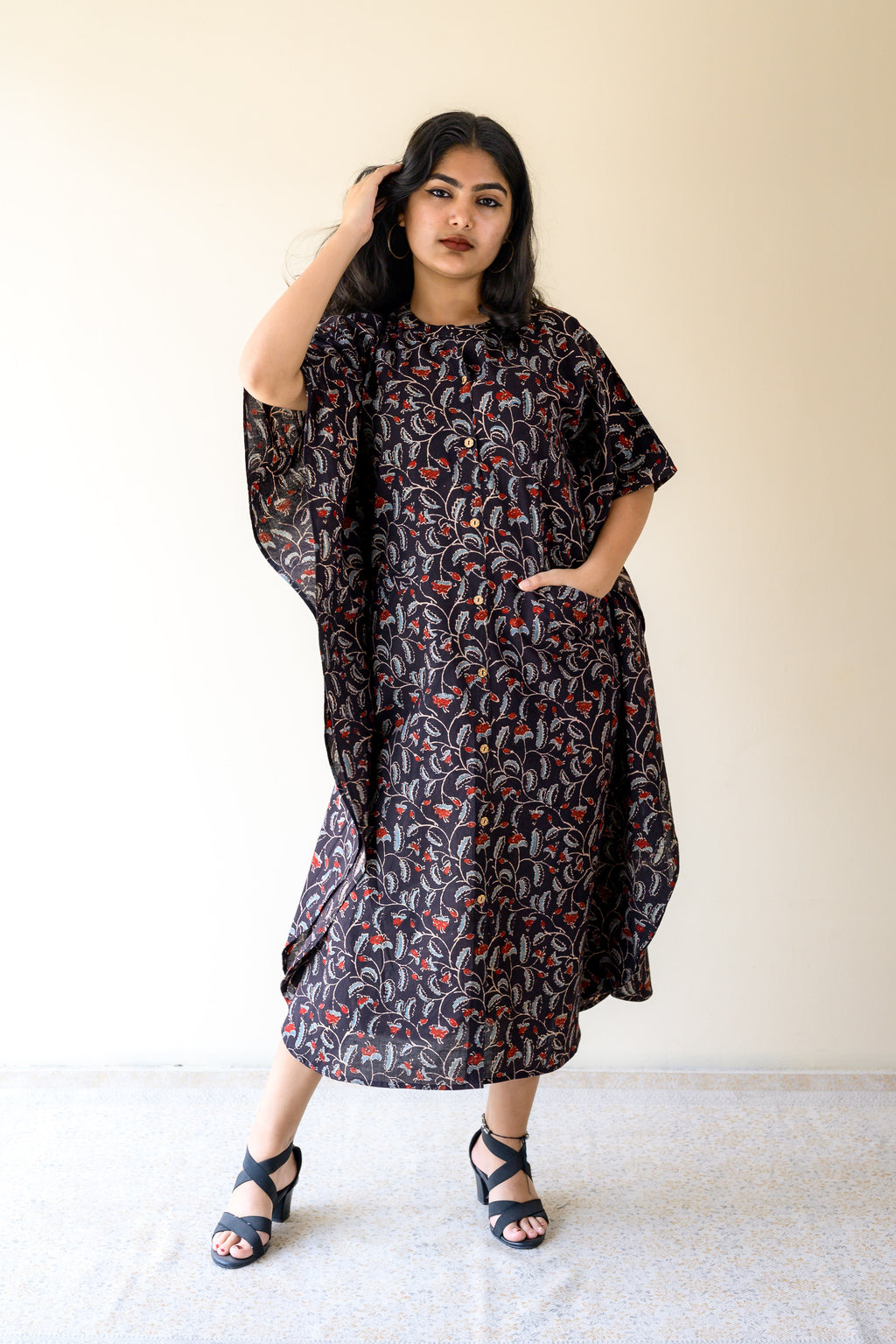 Mirya Ajrakh Kaftan