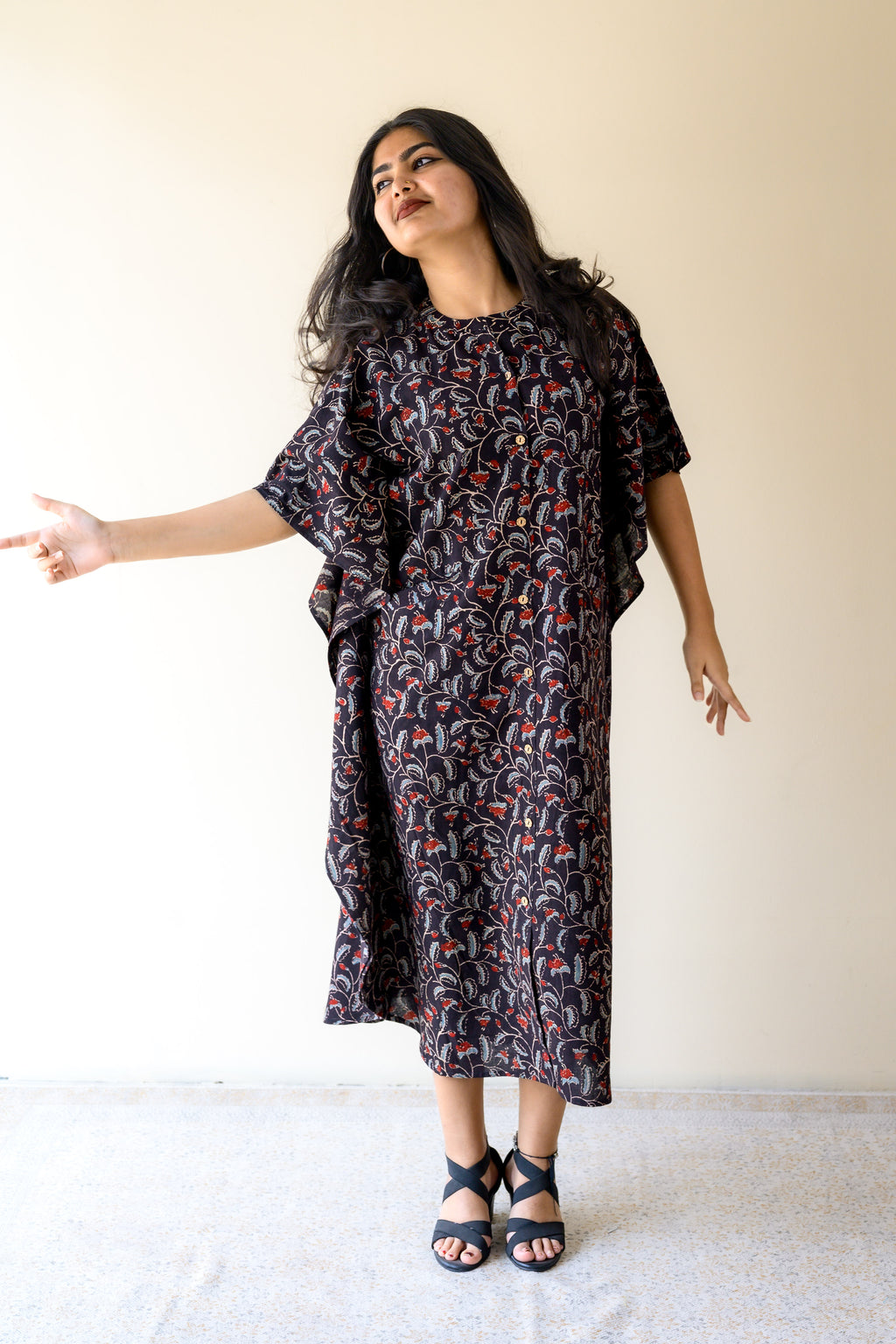 Mirya Ajrakh Kaftan