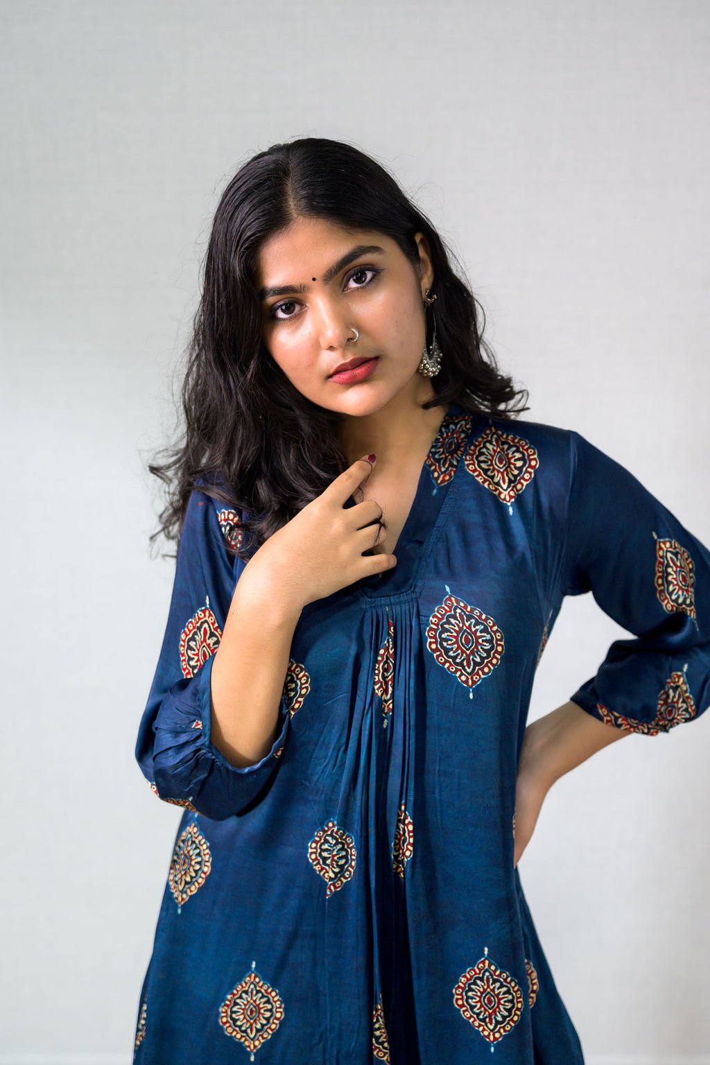 Saayal Modal Ajrakh Dress