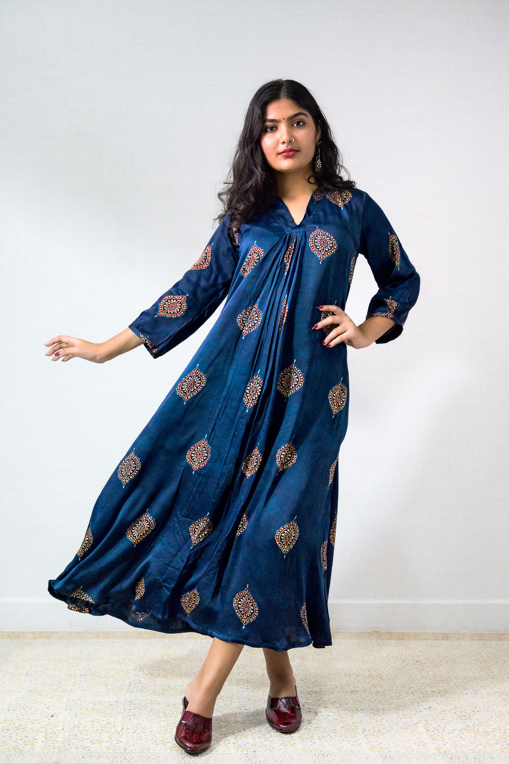 Saayal Modal Ajrakh Dress