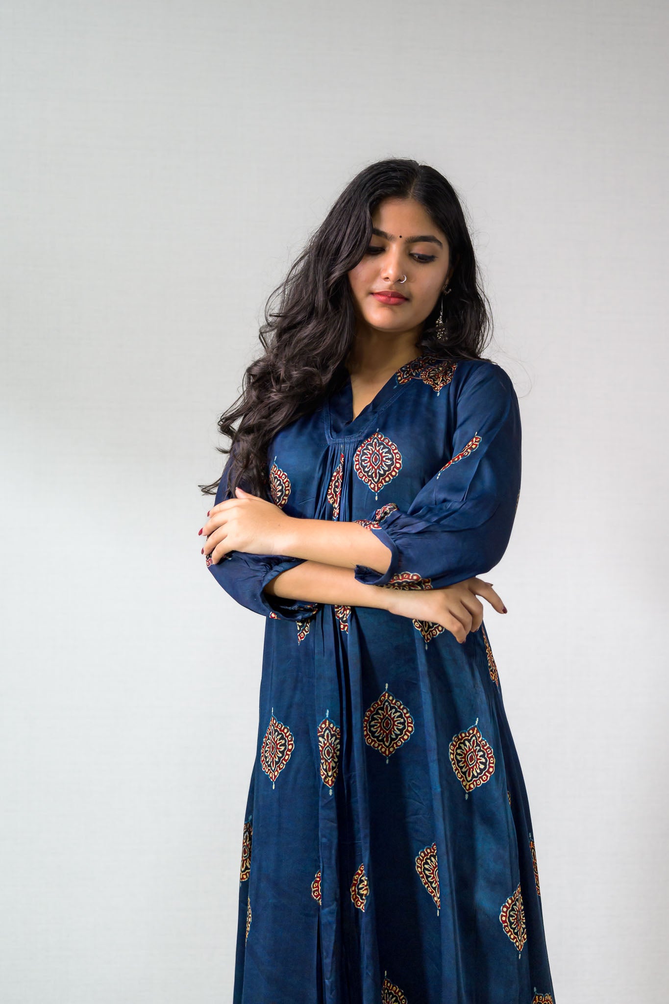 Saayal Modal Ajrakh Dress