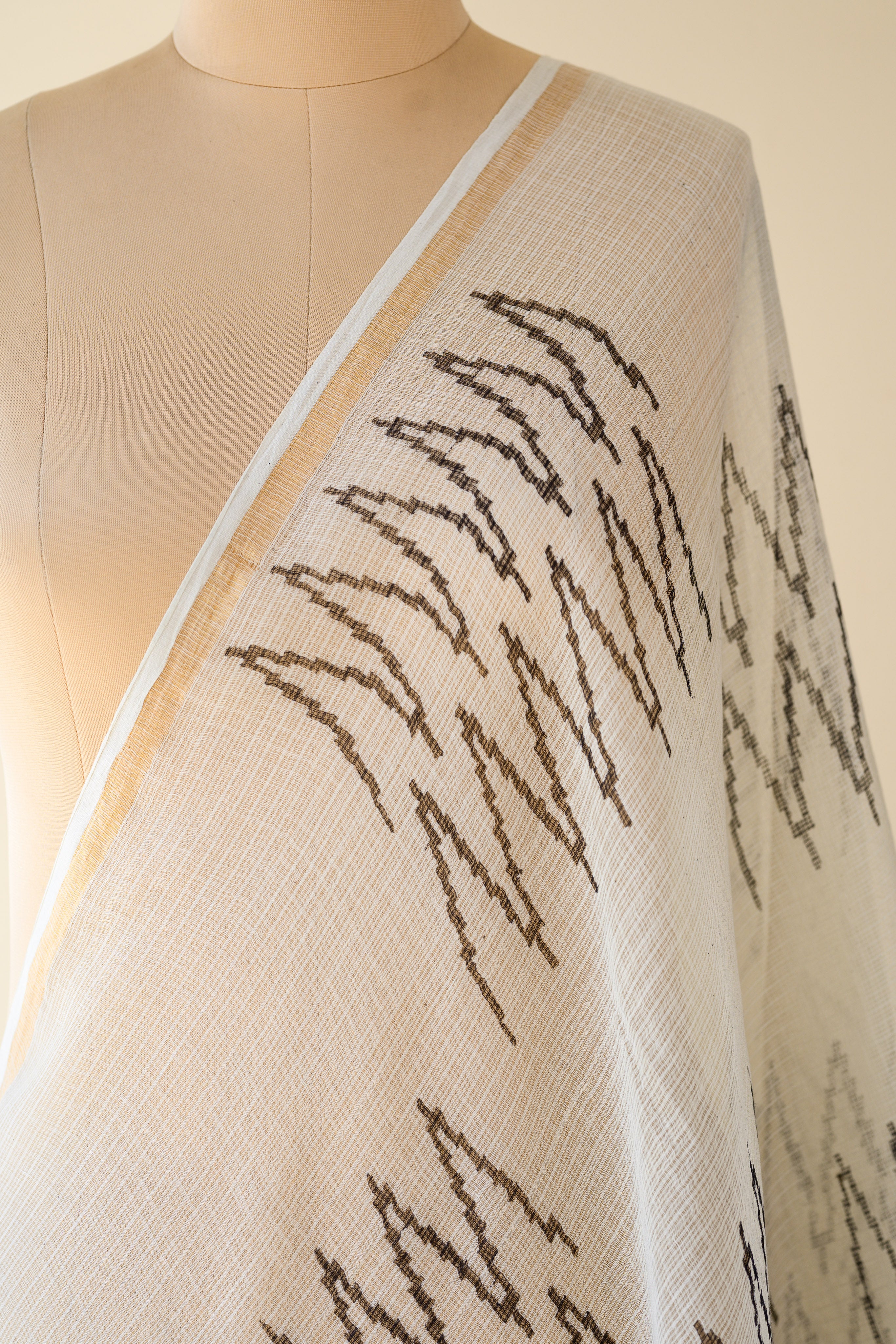 Noor Handblock Kota Doria Dupatta