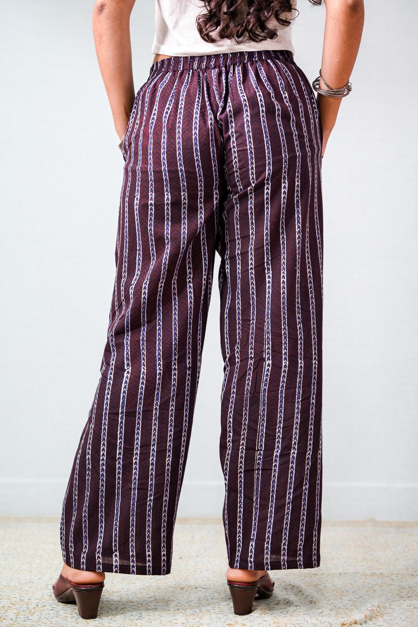 Zeraya Coffee Ajrakh Parallel Pants