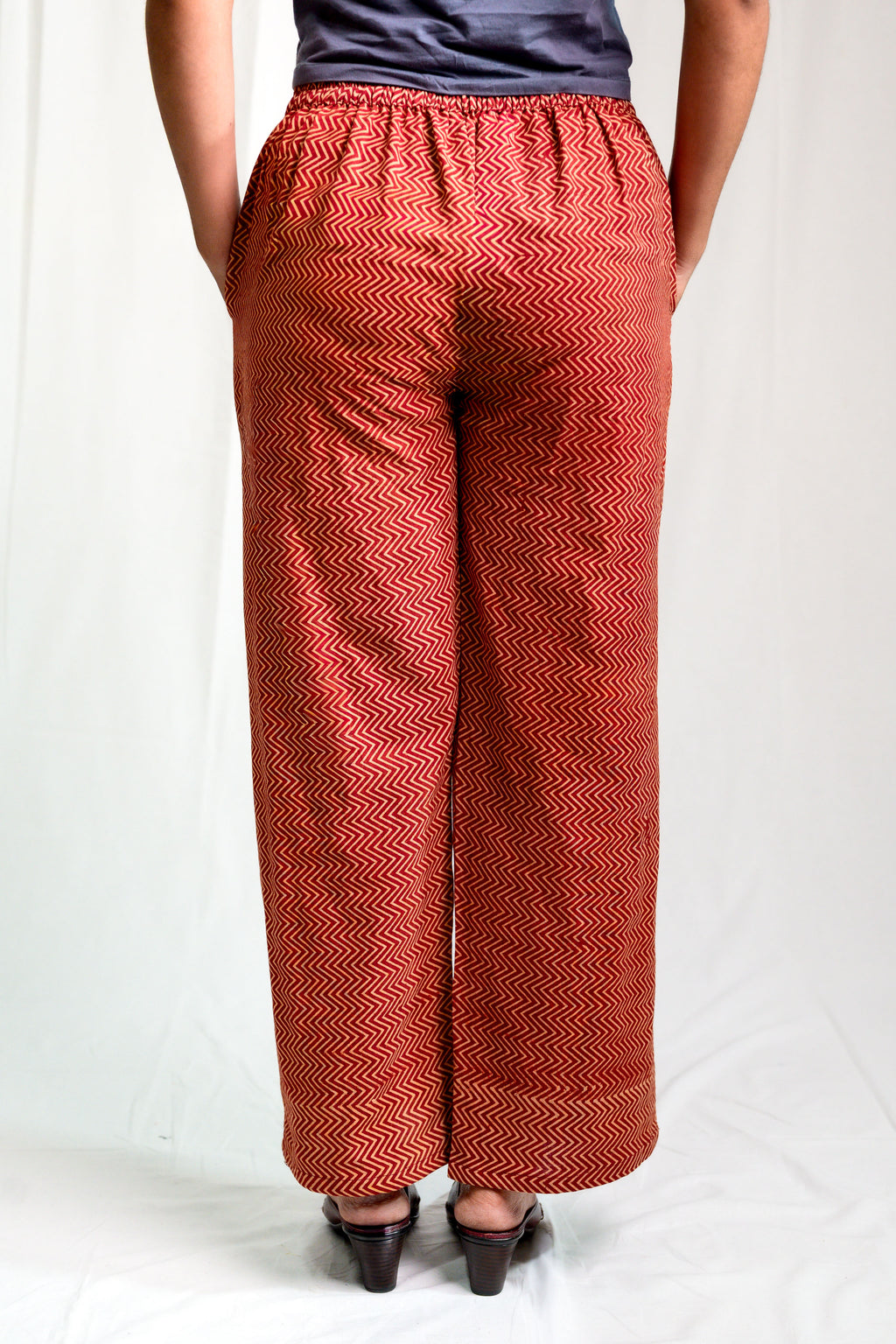 Madder Stripes Pure Cotton Parallel Pants