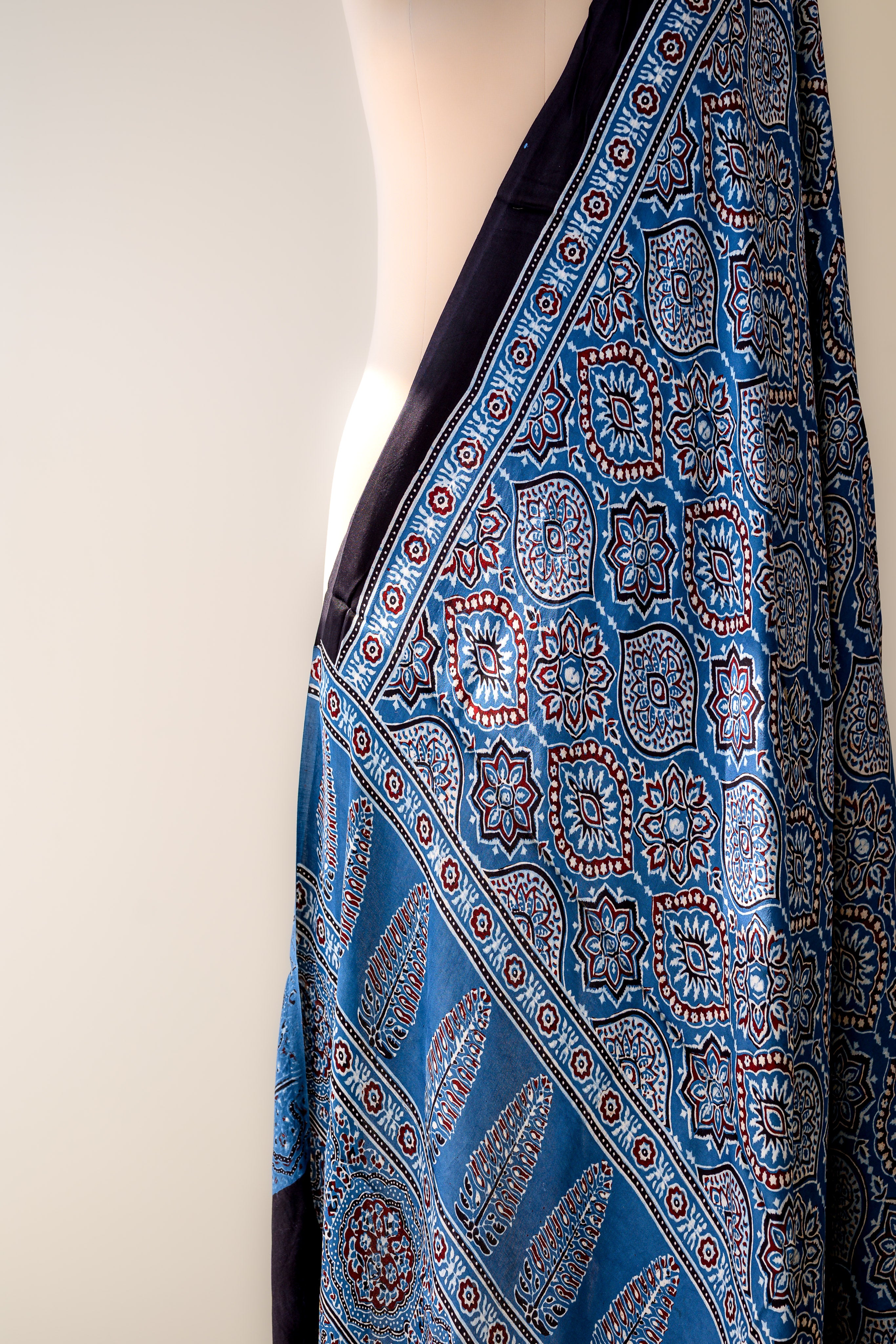 Neelmayur Ajrakh on Modal Indigo Dupatta