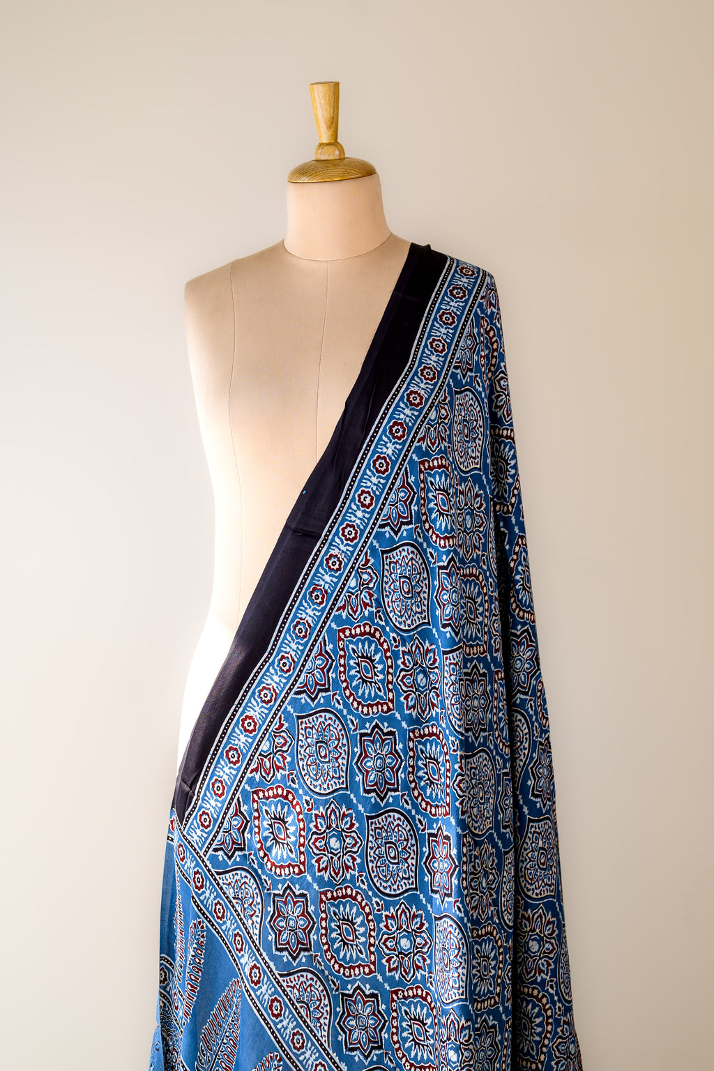 Neelmayur Ajrakh on Modal Indigo Dupatta