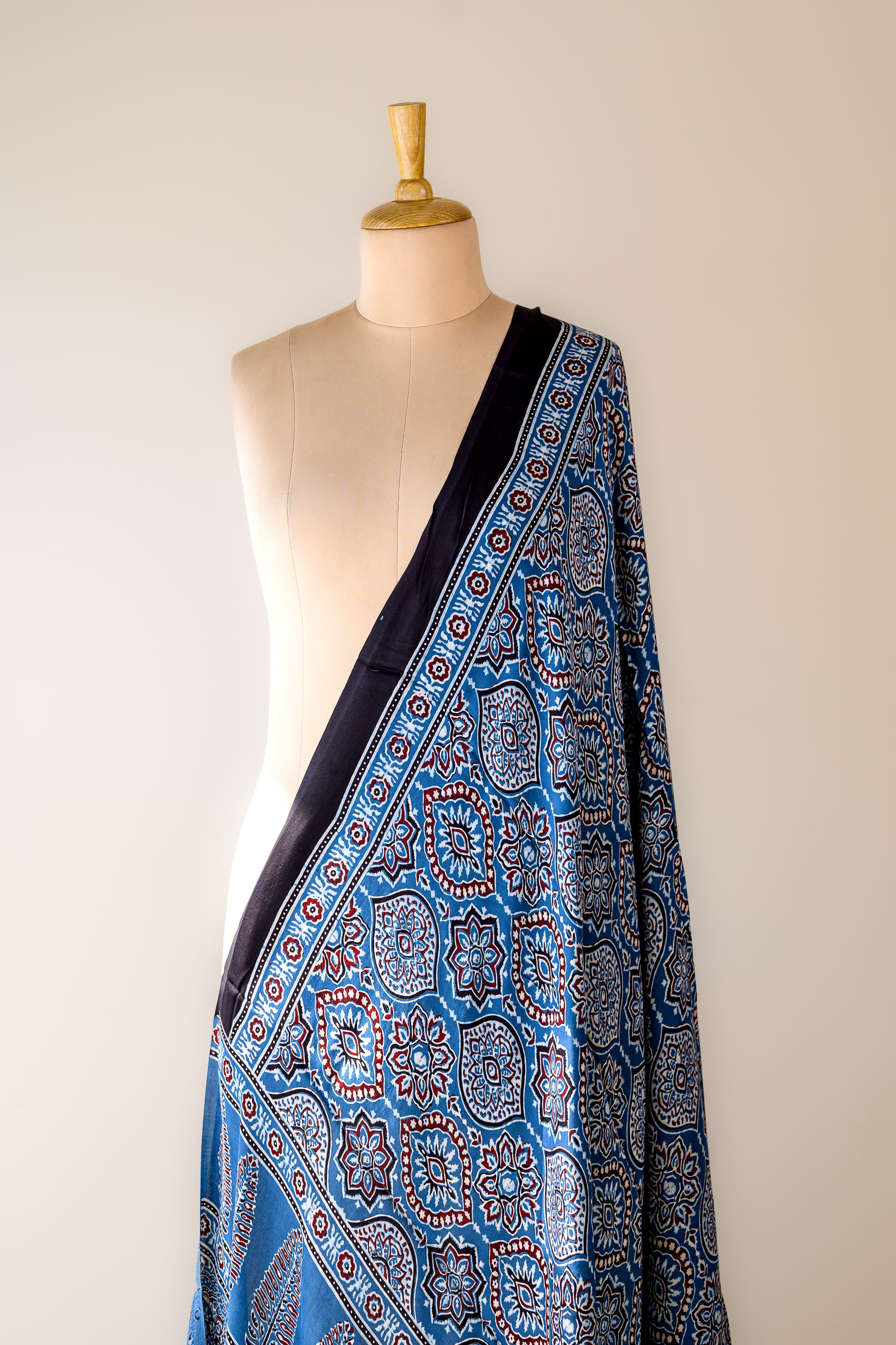 Neelmayur Ajrakh on Modal Indigo Dupatta