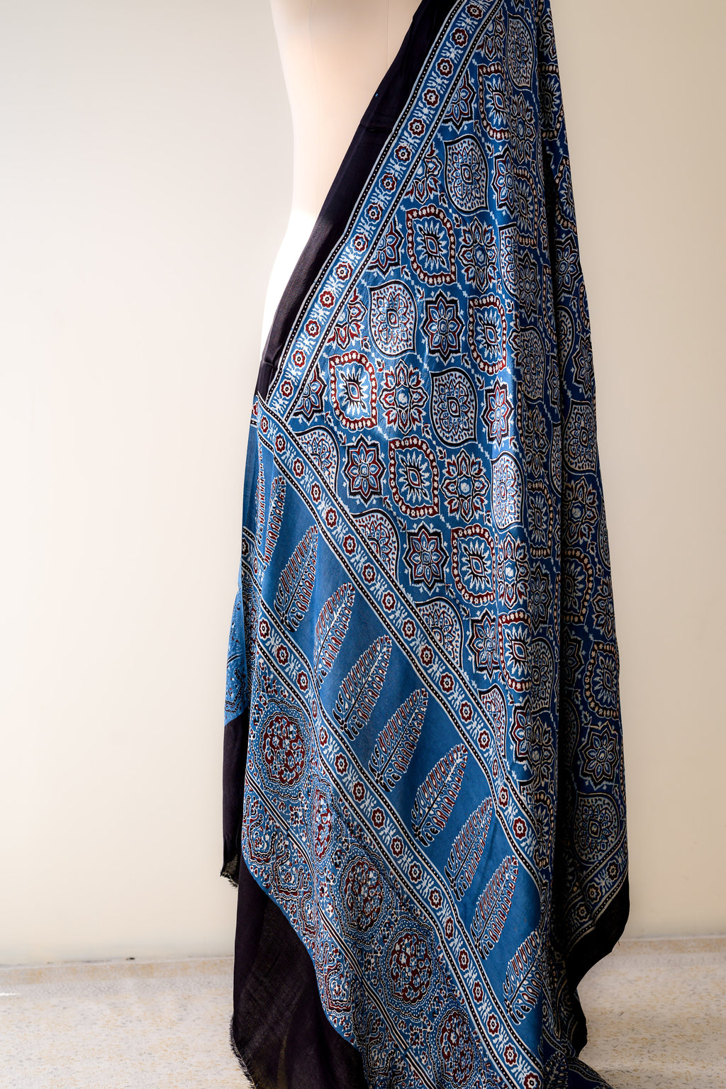 Neelmayur Ajrakh on Modal Indigo Dupatta