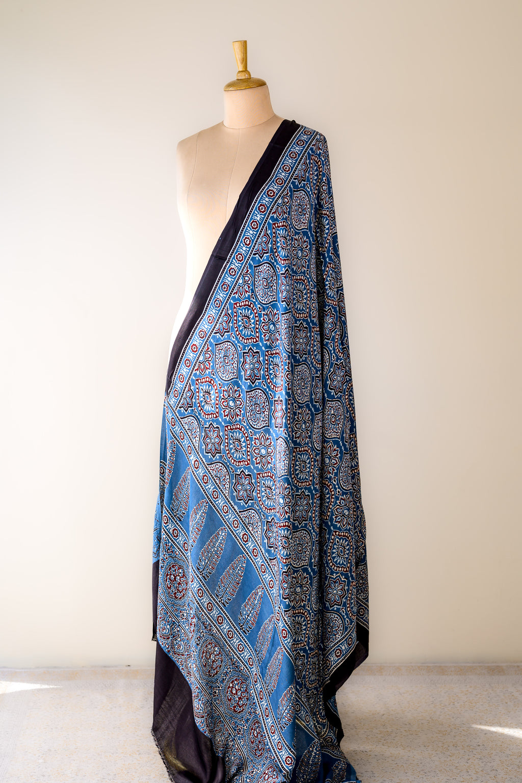Neelmayur Ajrakh on Modal Indigo Dupatta
