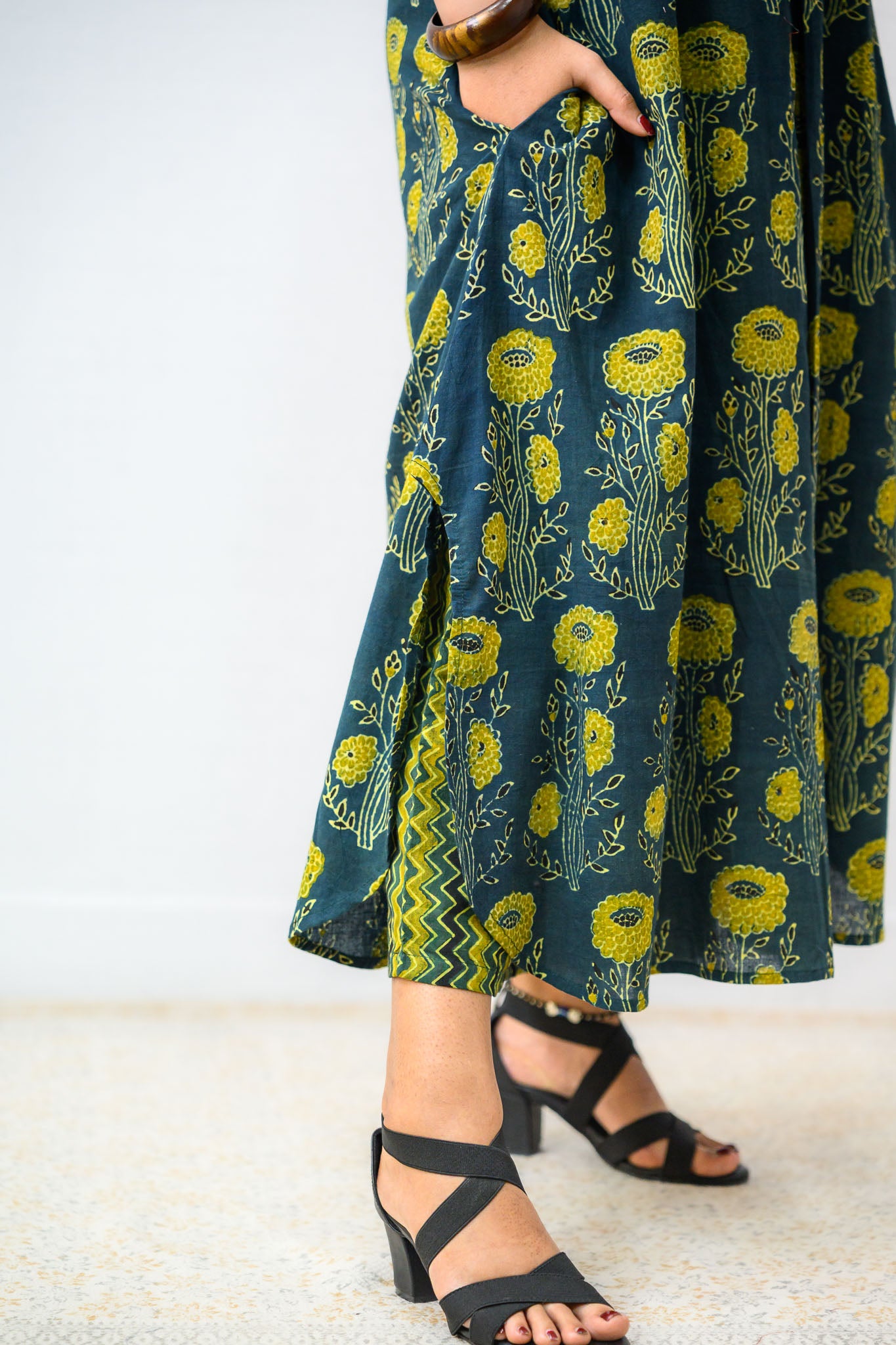 Hara Gulabo Ajrakh Dress