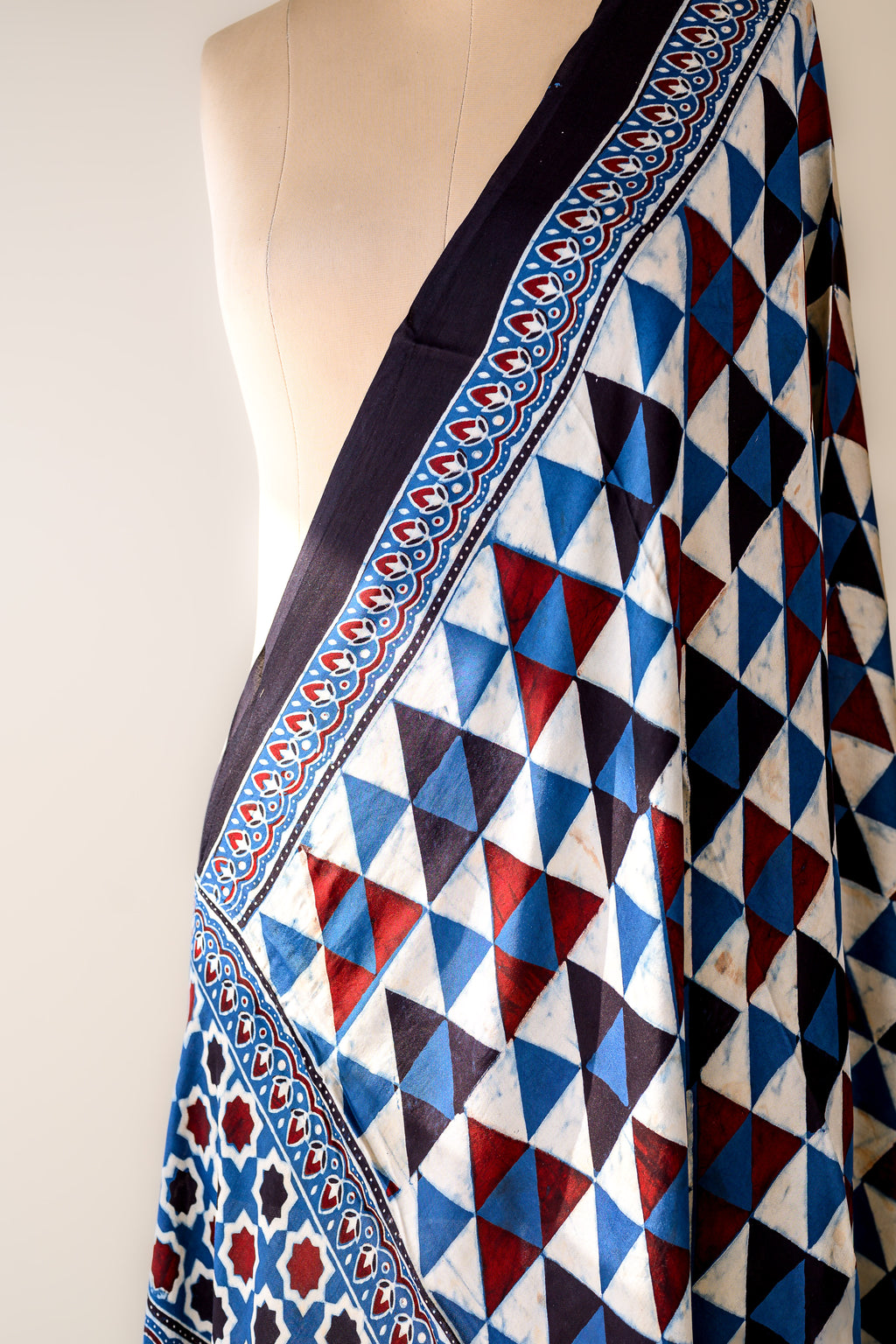 Neeladri Ajrakh on Modal Indigo Dupatta
