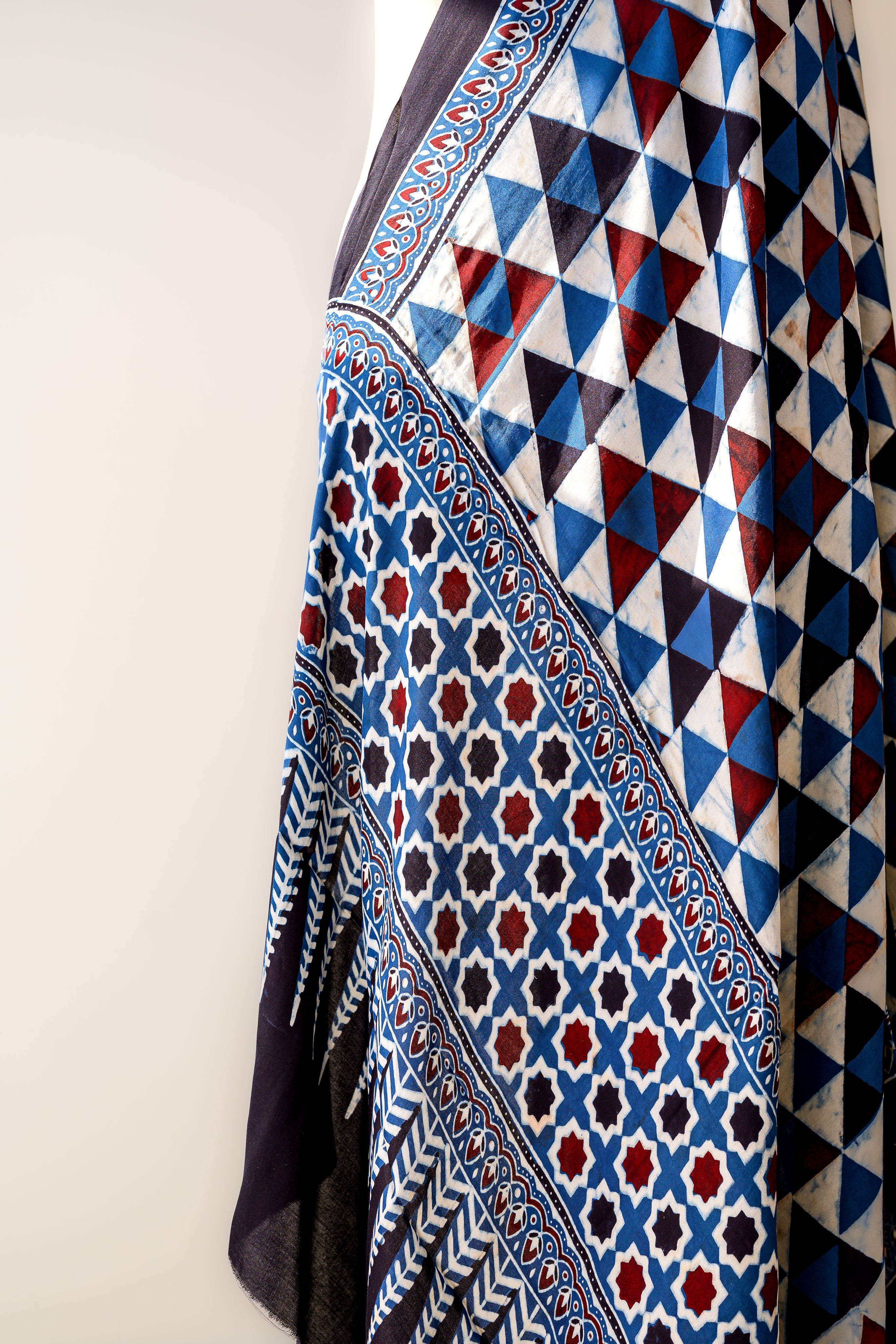 Neeladri Ajrakh on Modal Indigo Dupatta