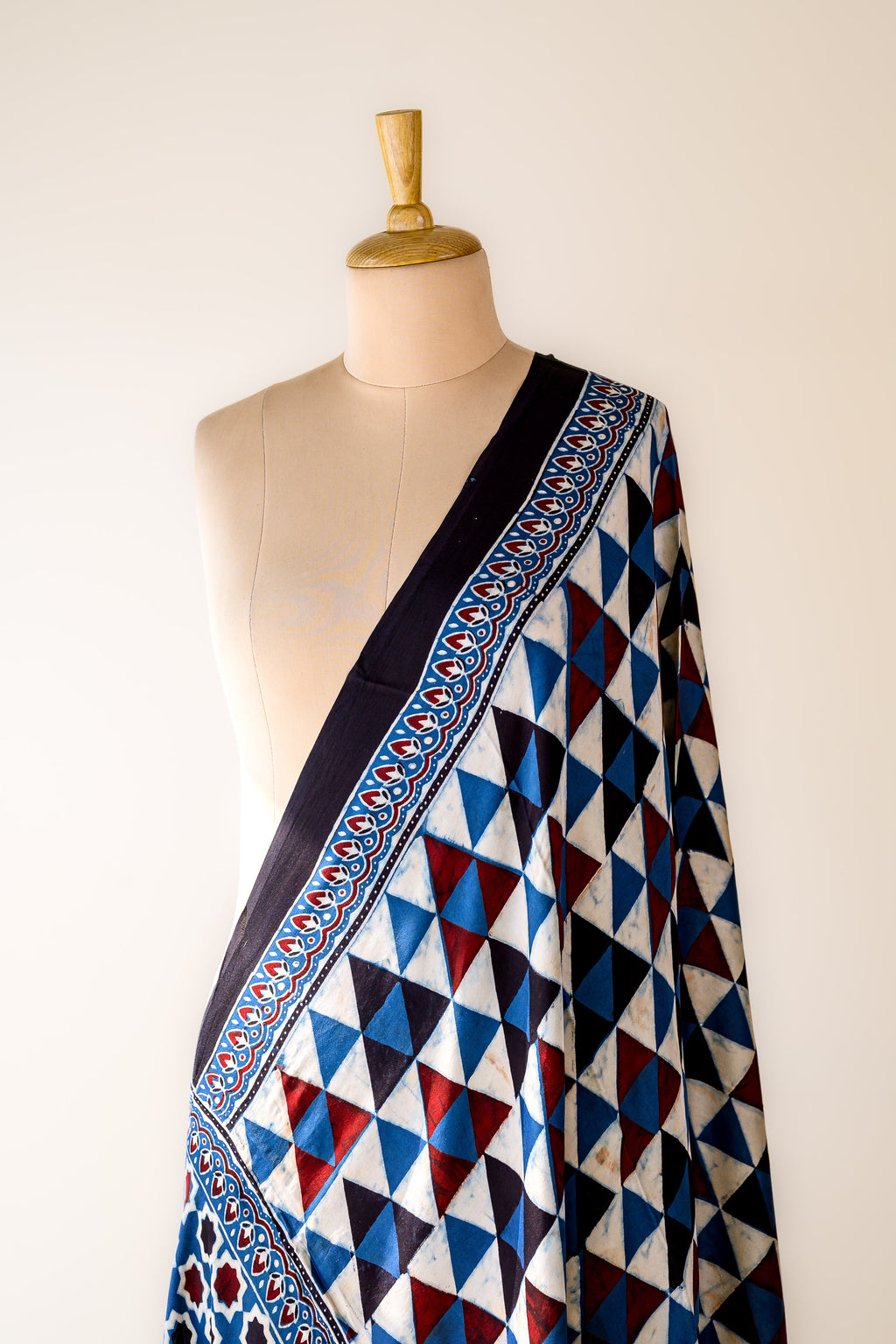 Neeladri Ajrakh on Modal Indigo Dupatta