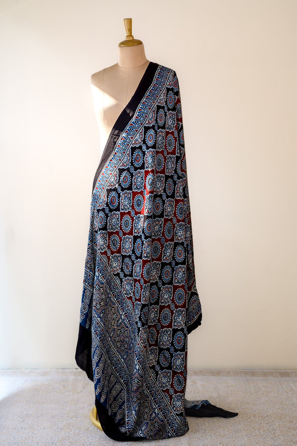 Neelika Ajrakh on Modal Indigo Dupatta
