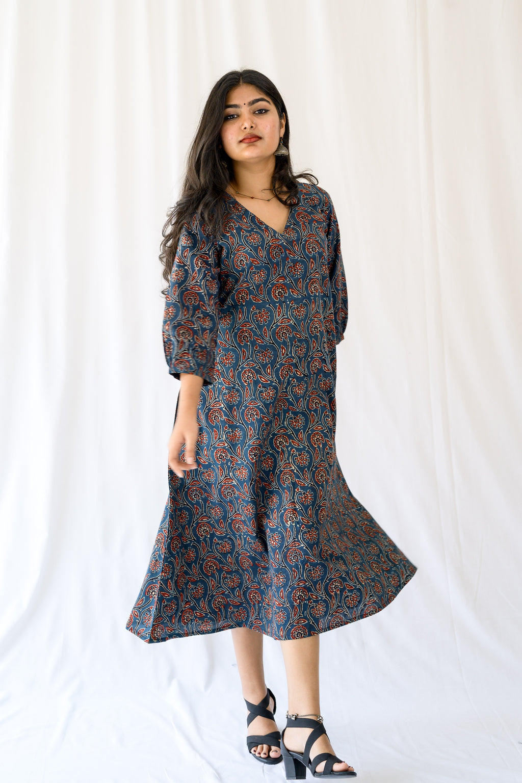Mehreen Indigo Ajrakh Dress