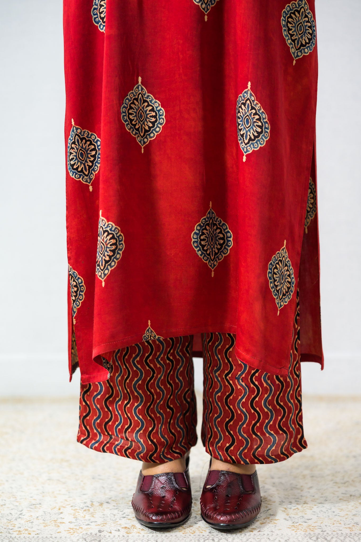 Gulrang Modal Ajrakh Kurta