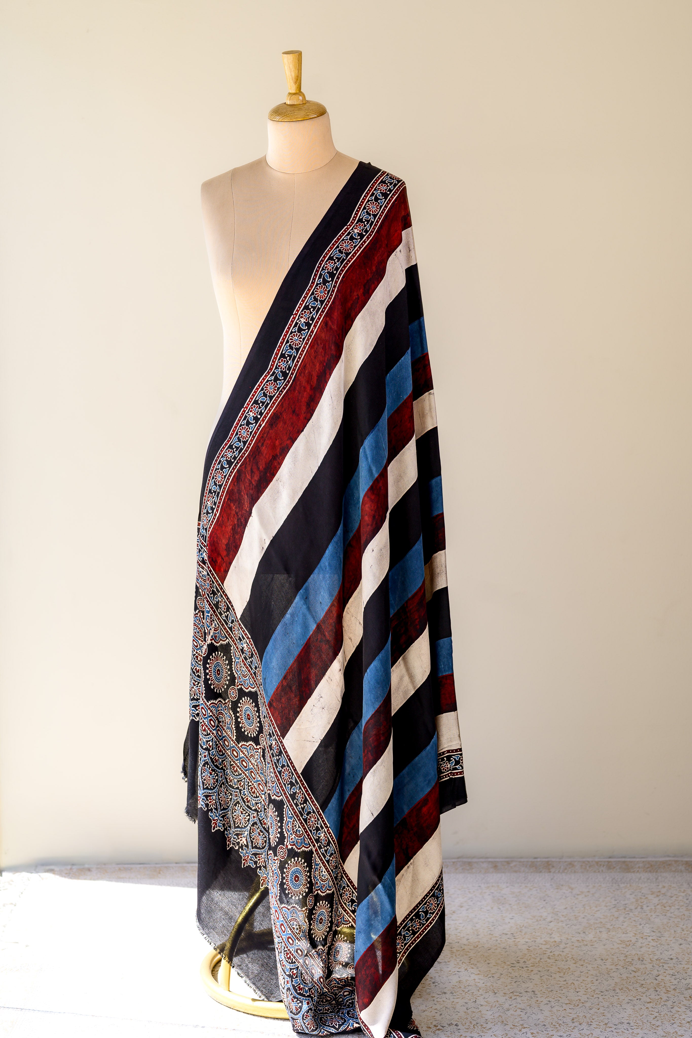 Neeldhara Ajrakh on Modal Indigo Dupatta