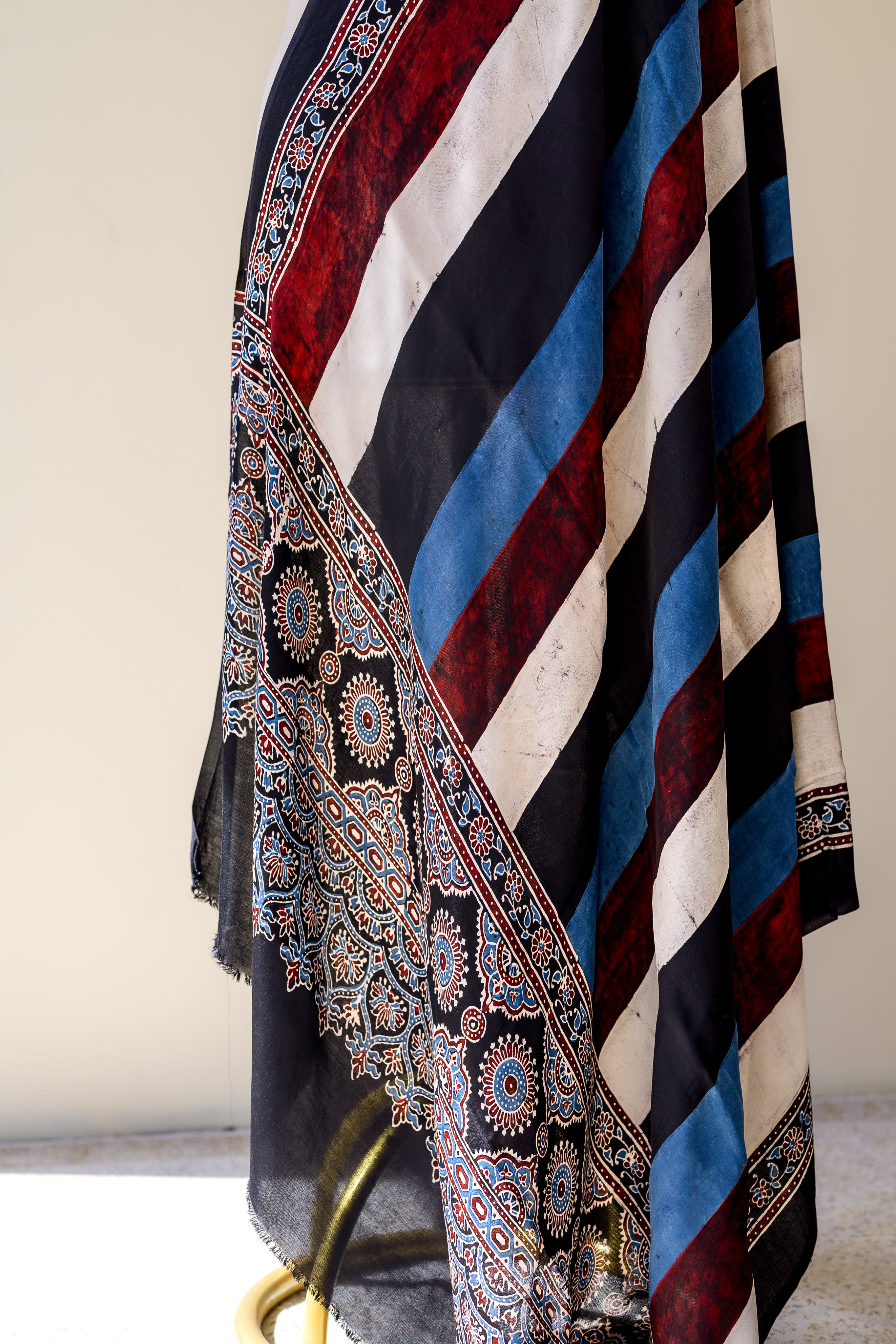 Neeldhara Ajrakh on Modal Indigo Dupatta