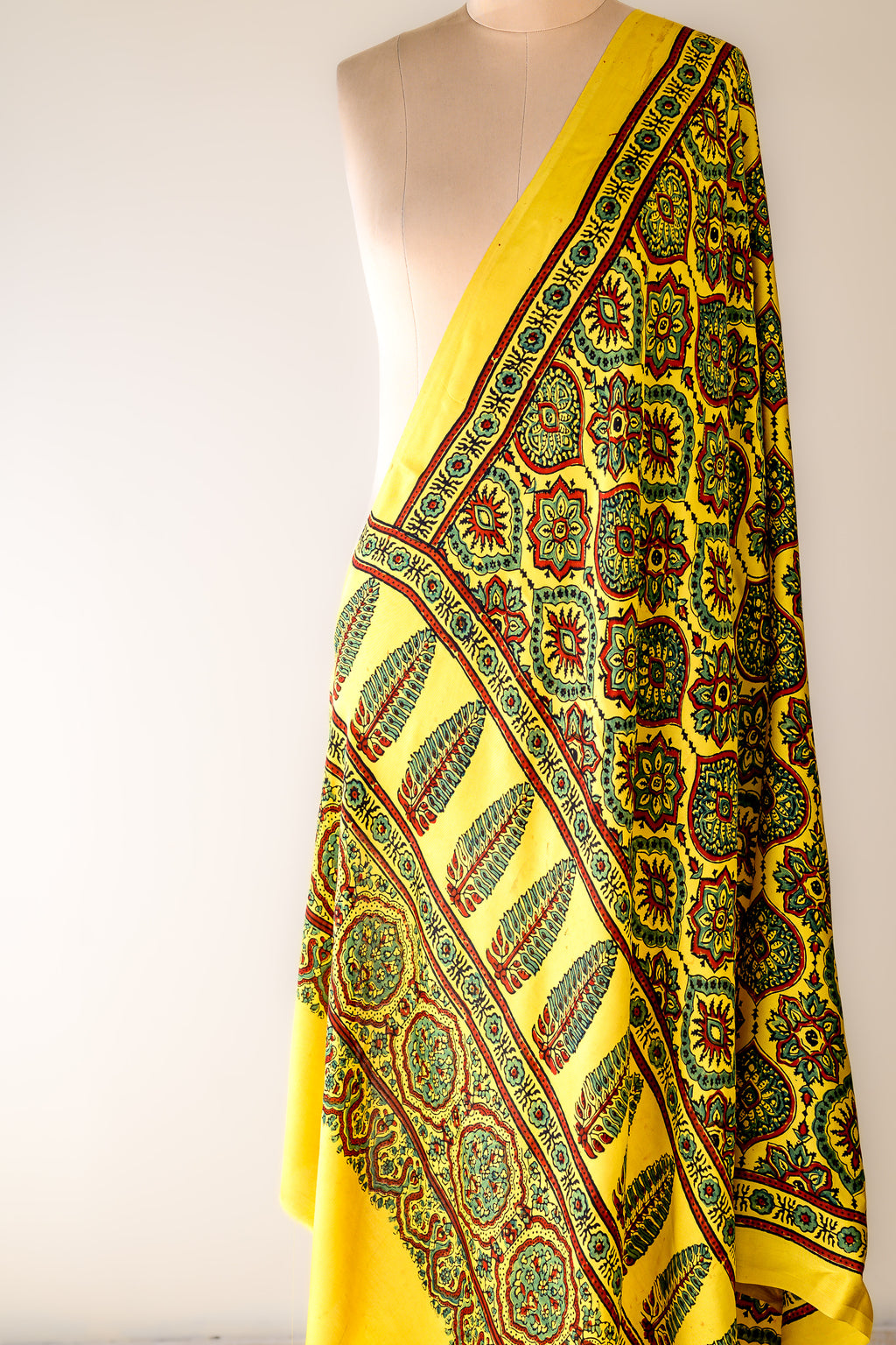 Kanakmayur Ajrakh on Modal Turmeric Dupatta