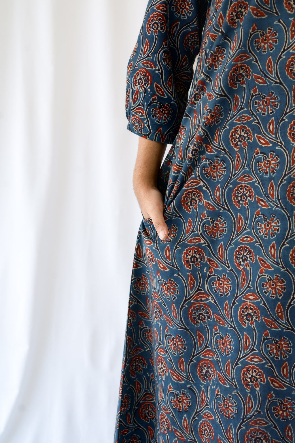Mehreen Indigo Ajrakh Dress