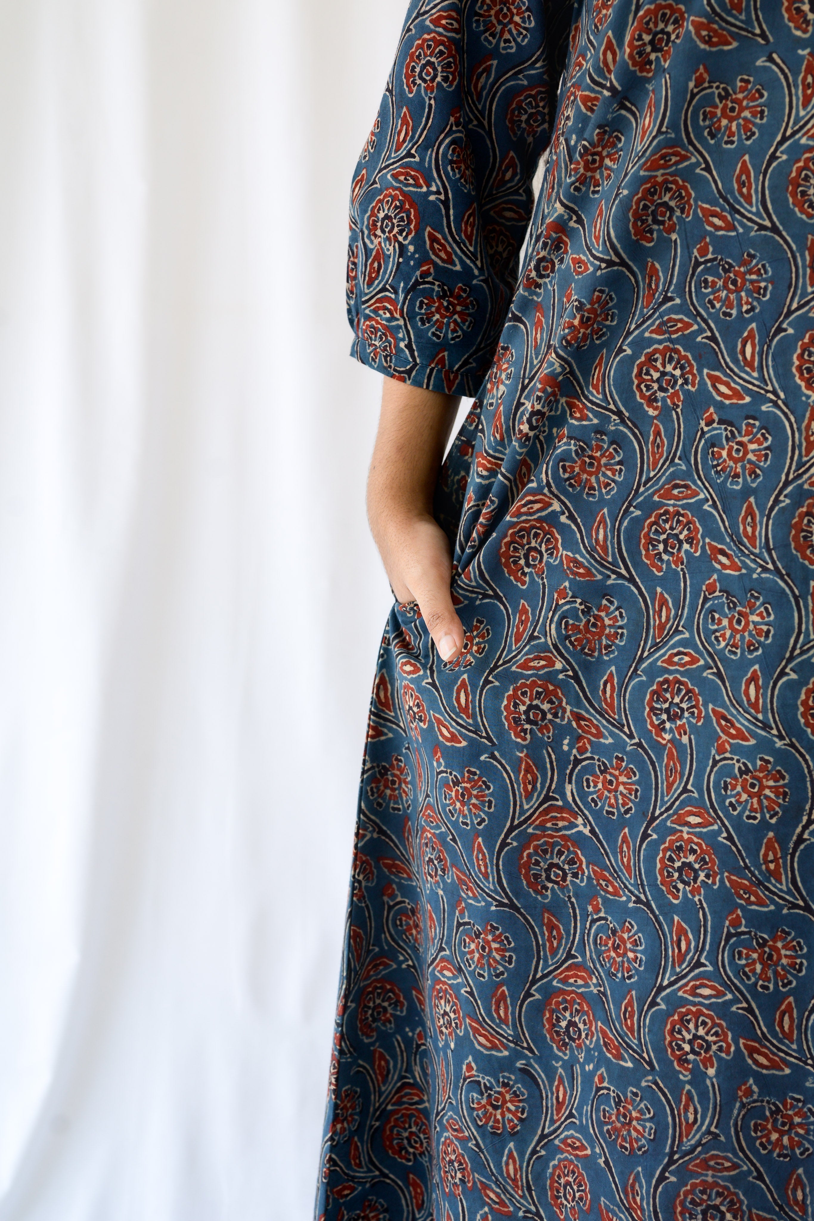 Mehreen Indigo Ajrakh Dress