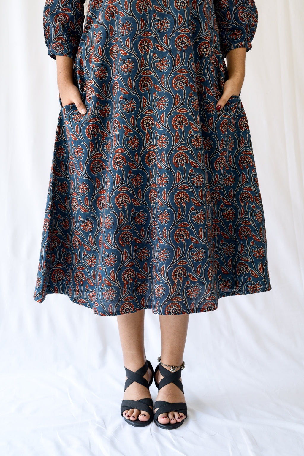 Mehreen Indigo Ajrakh Dress
