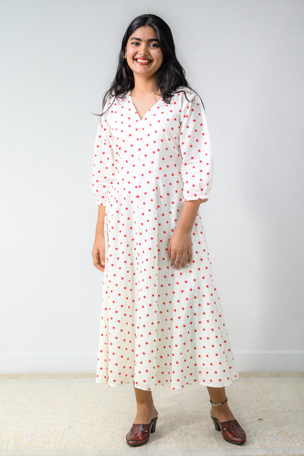 Estella Sanganeri Pure Cotton Fit & Flare Dress