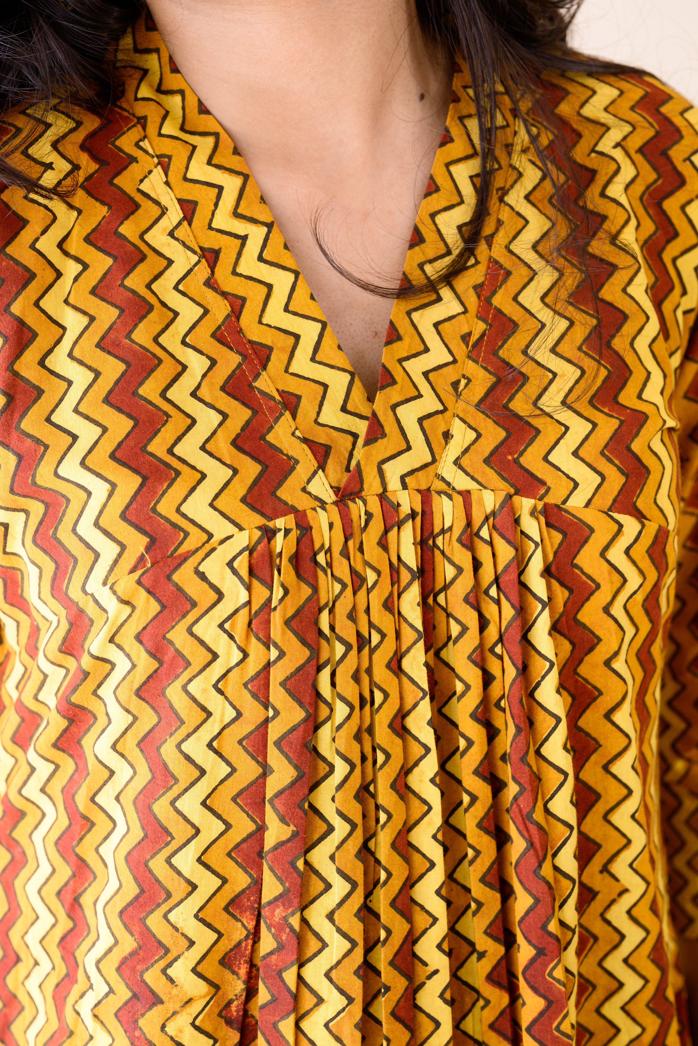 Kanika Ajrakh Stripes Dress