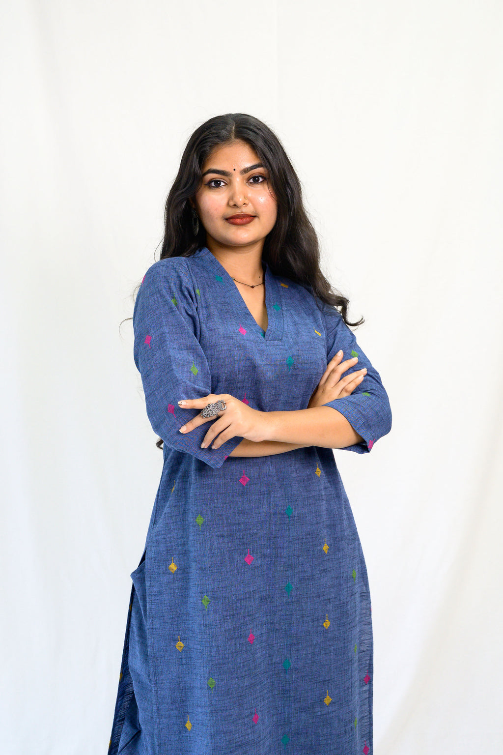 Set of 2- Induraga South Cotton Kurta & Pants Set