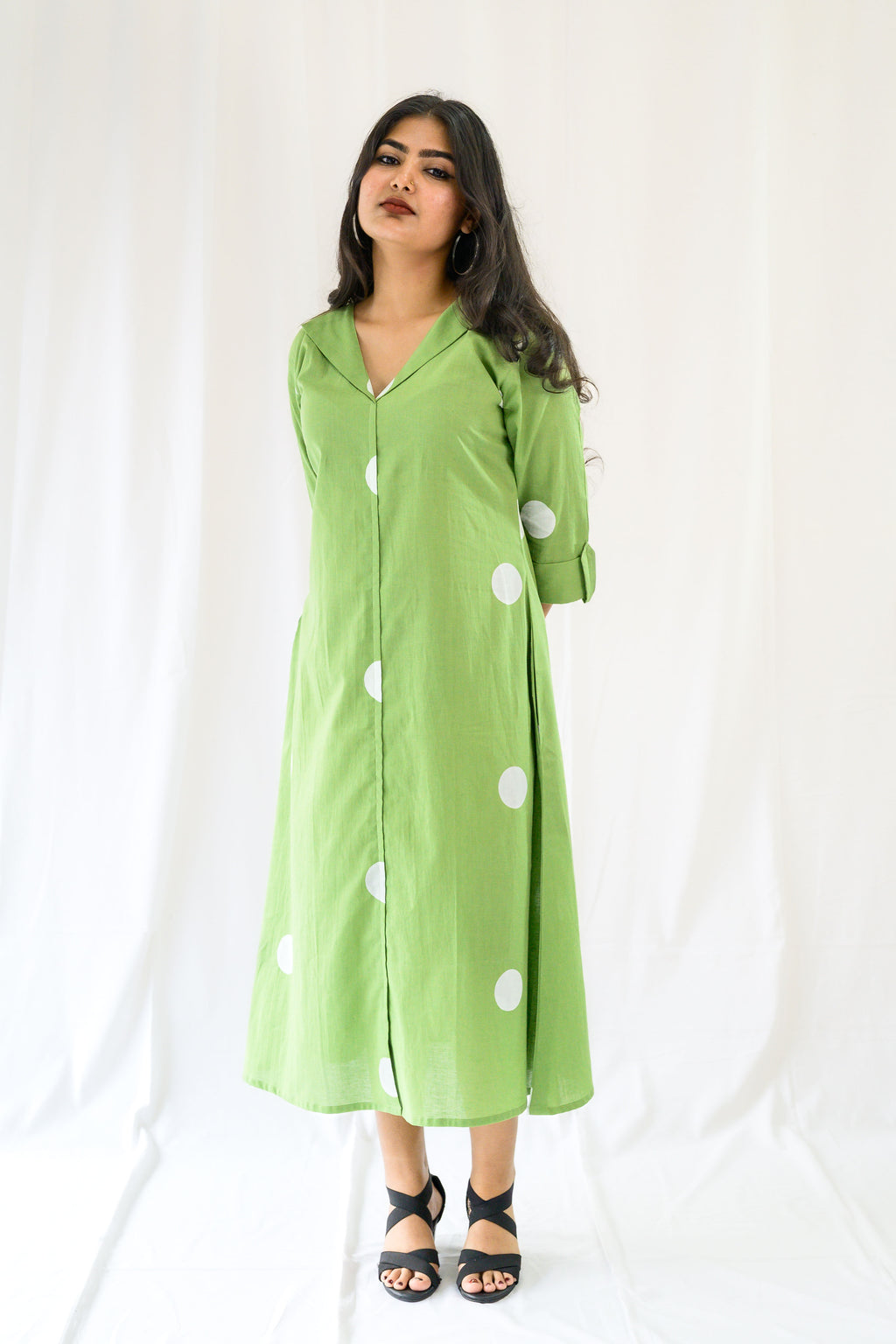 Polkas in Meadow Dress
