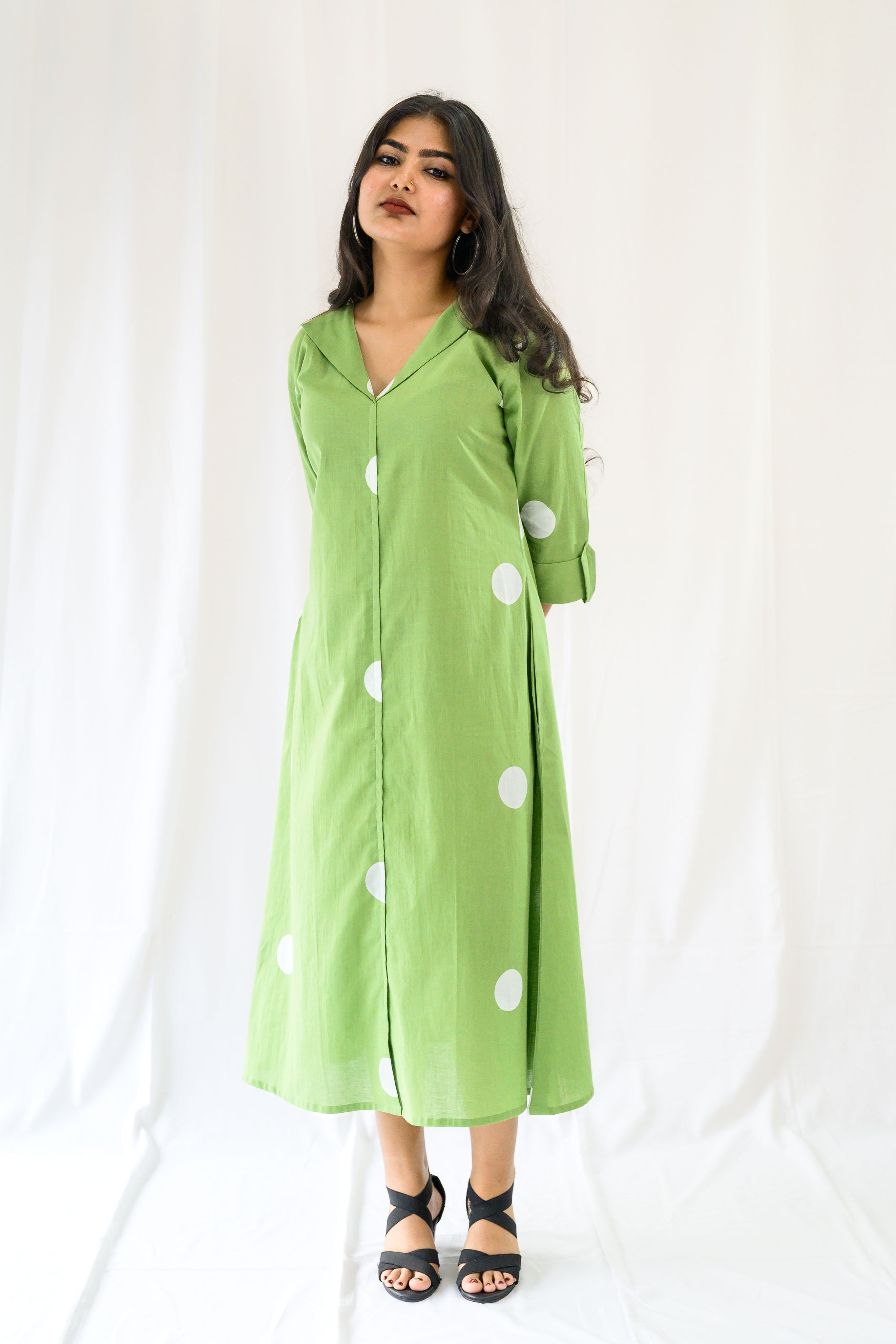 Polkas in Meadow Dress