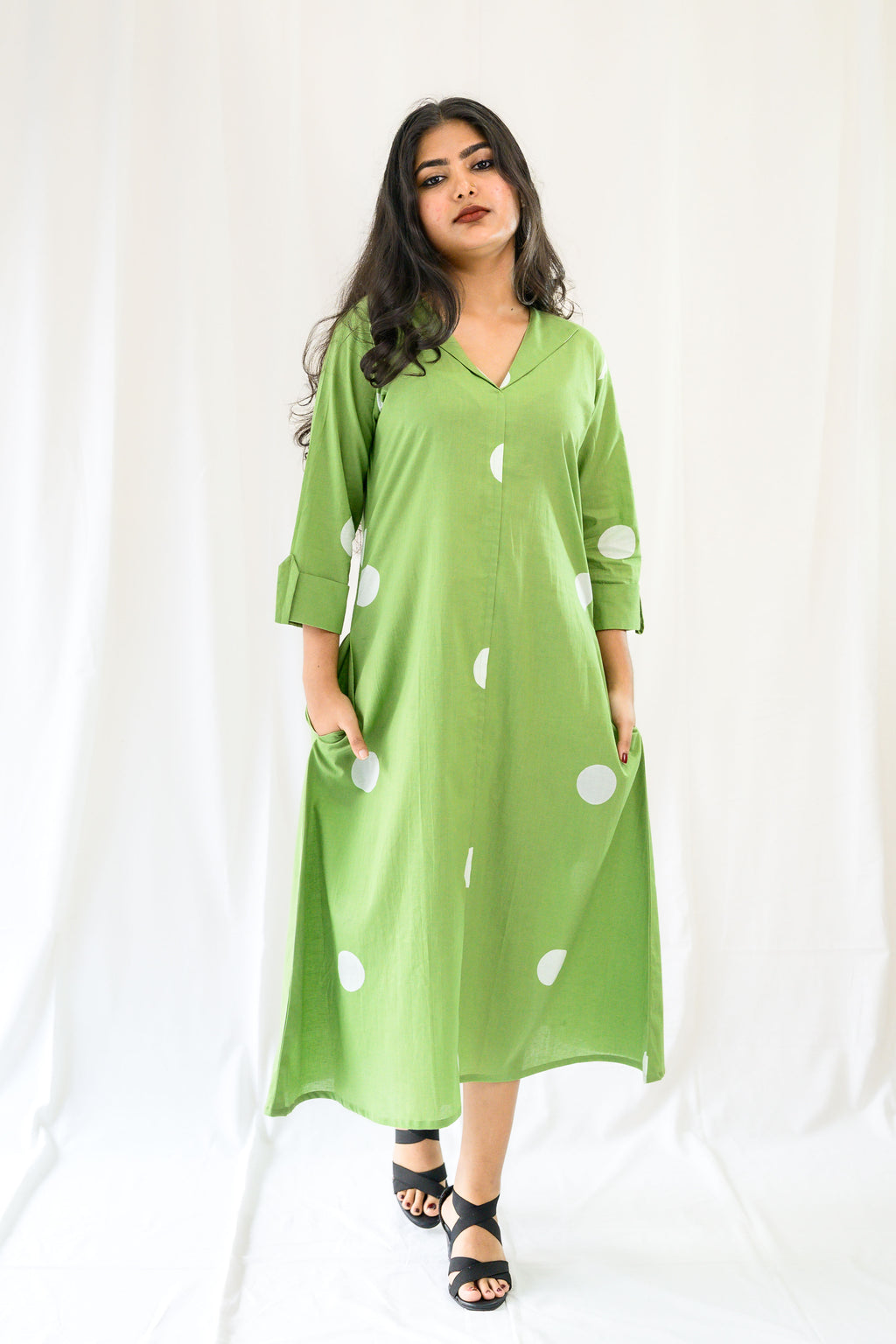Polkas in Meadow Dress