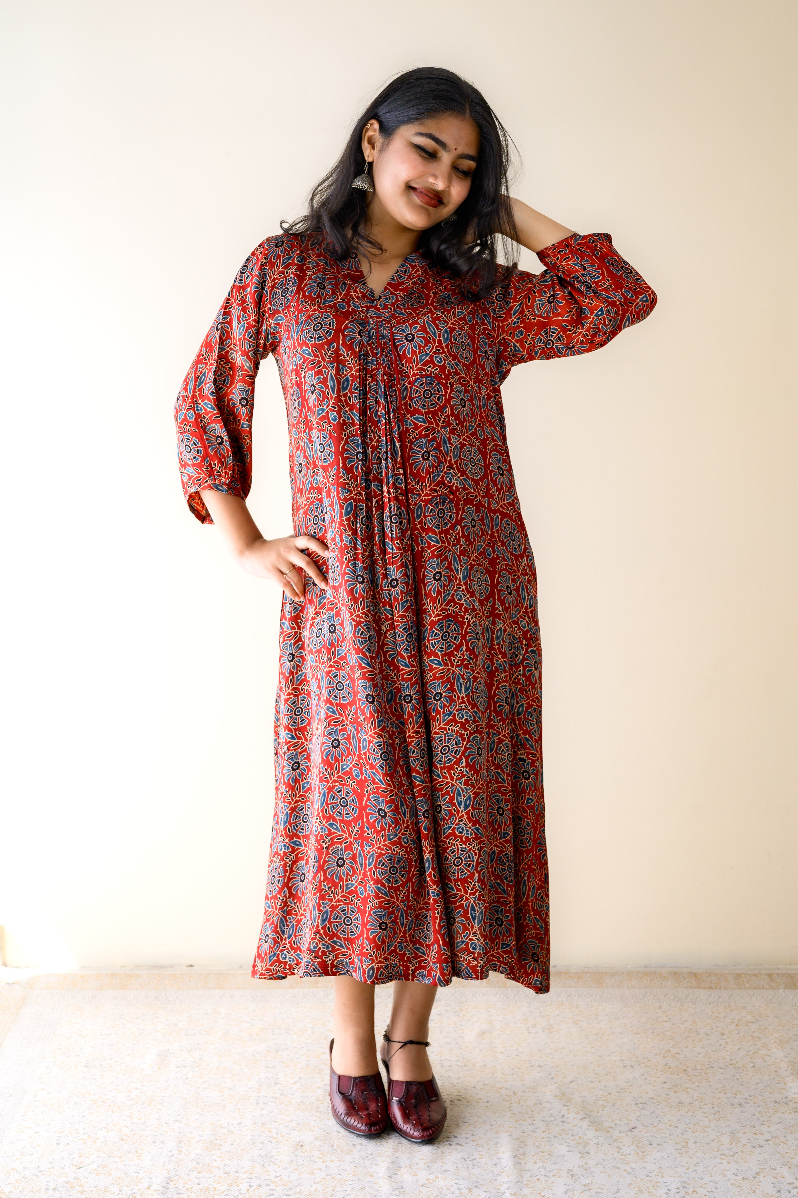 Gulshan Modal Ajrakh Dress
