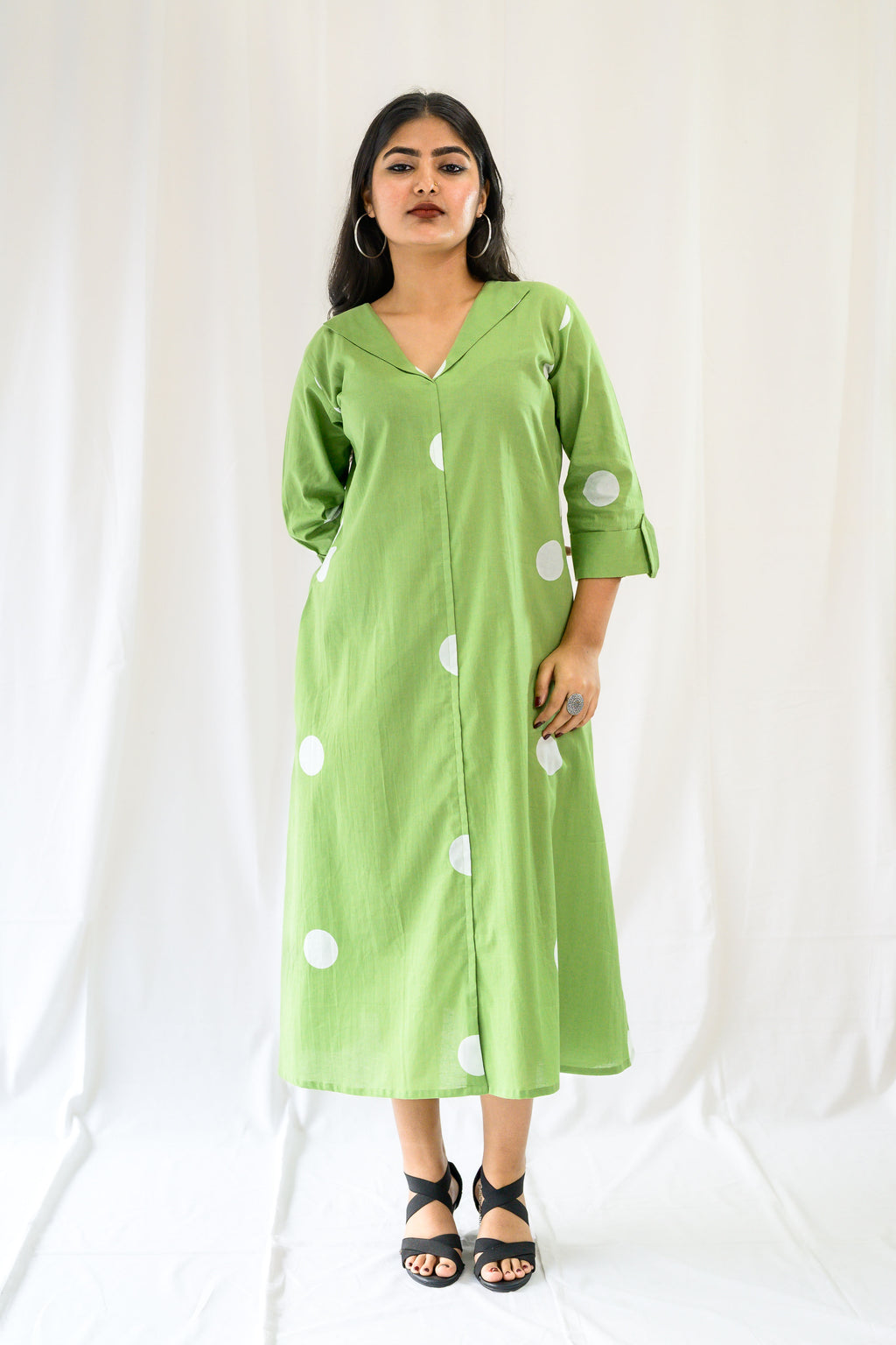 Polkas in Meadow Dress