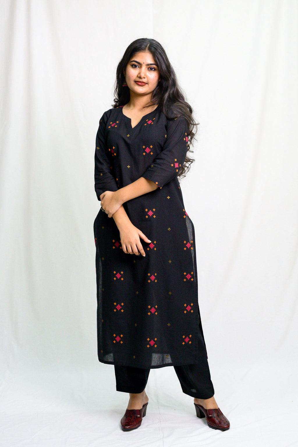 Set of 2- Bhamini South Cotton Kurta & Pants Set