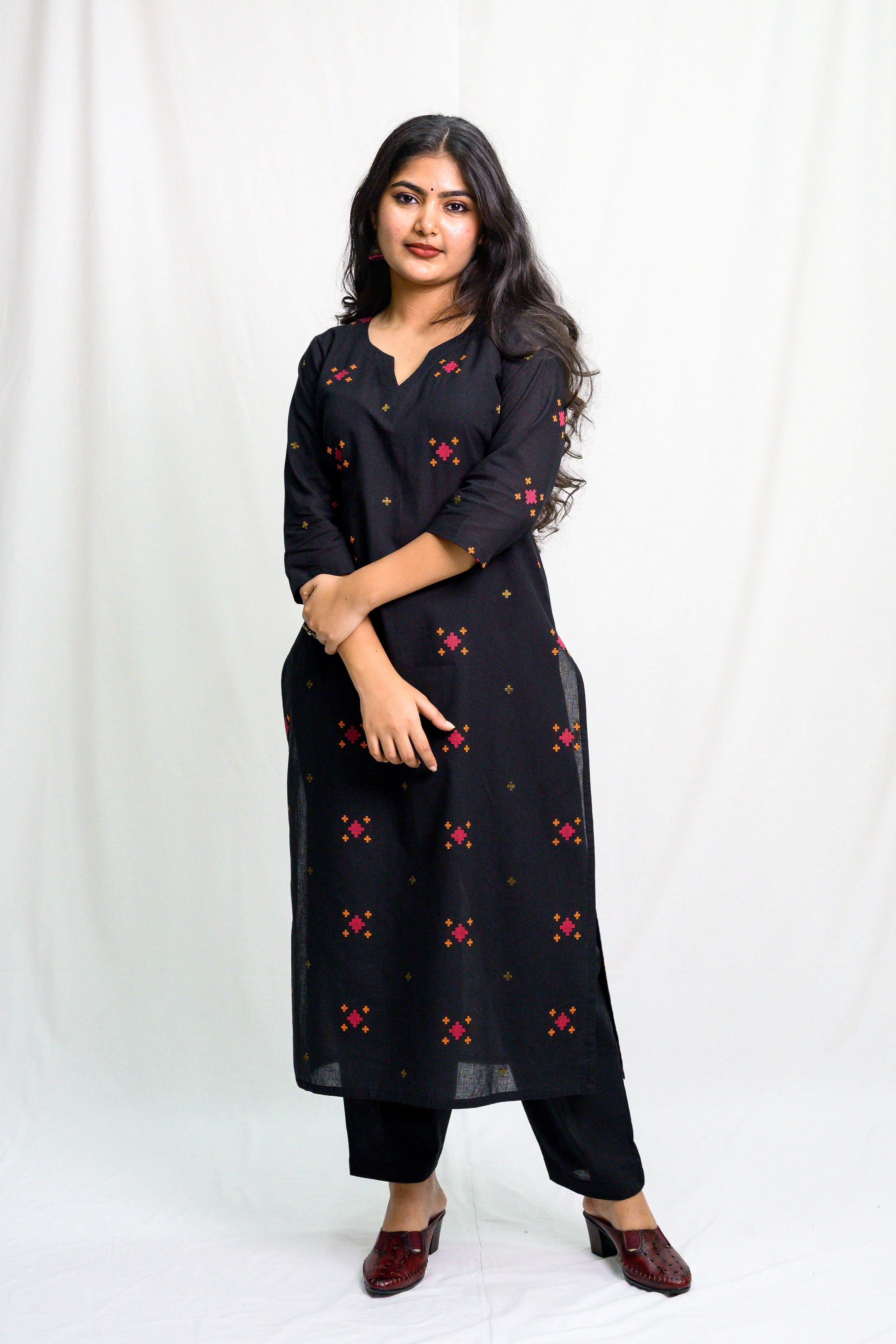 Set of 2- Bhamini South Cotton Kurta & Pants Set