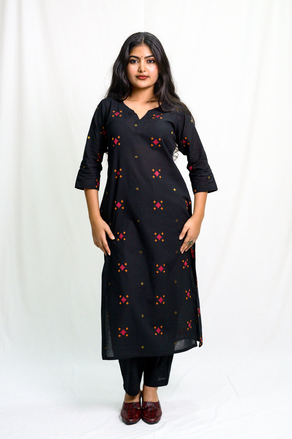 Set of 2- Bhamini South Cotton Kurta & Pants Set