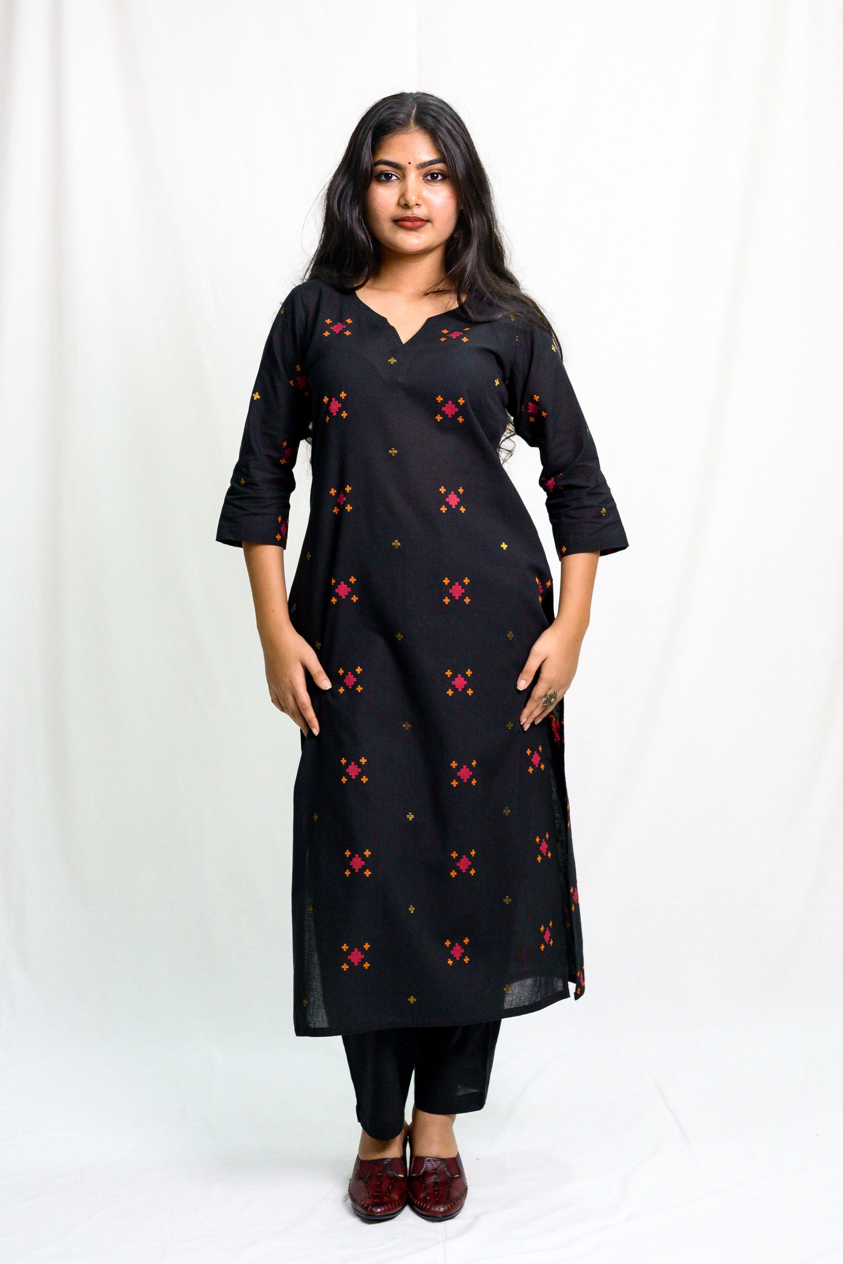 Set of 2- Bhamini South Cotton Kurta & Pants Set