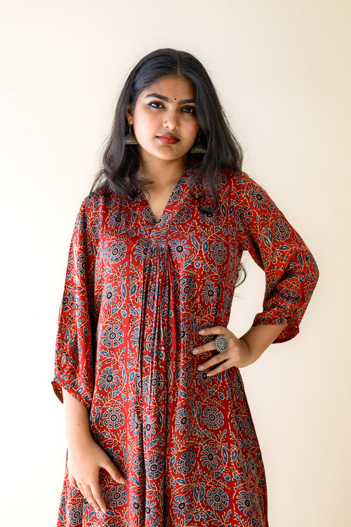 Gulshan Modal Ajrakh Dress