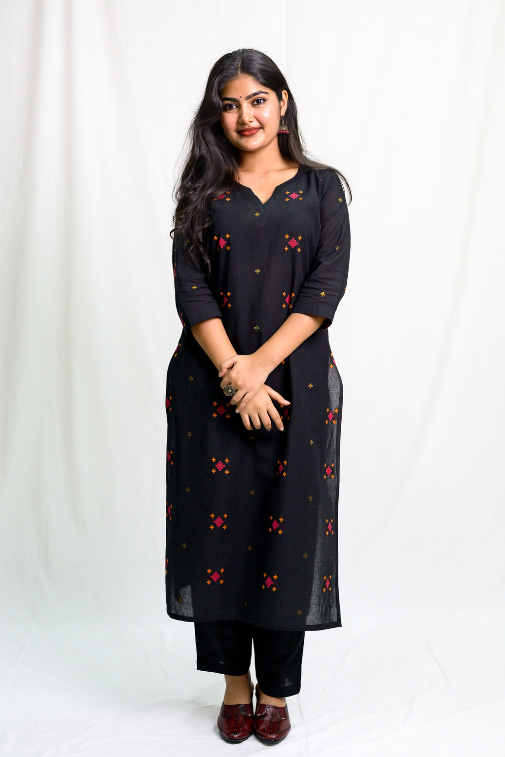 Set of 2- Bhamini South Cotton Kurta & Pants Set