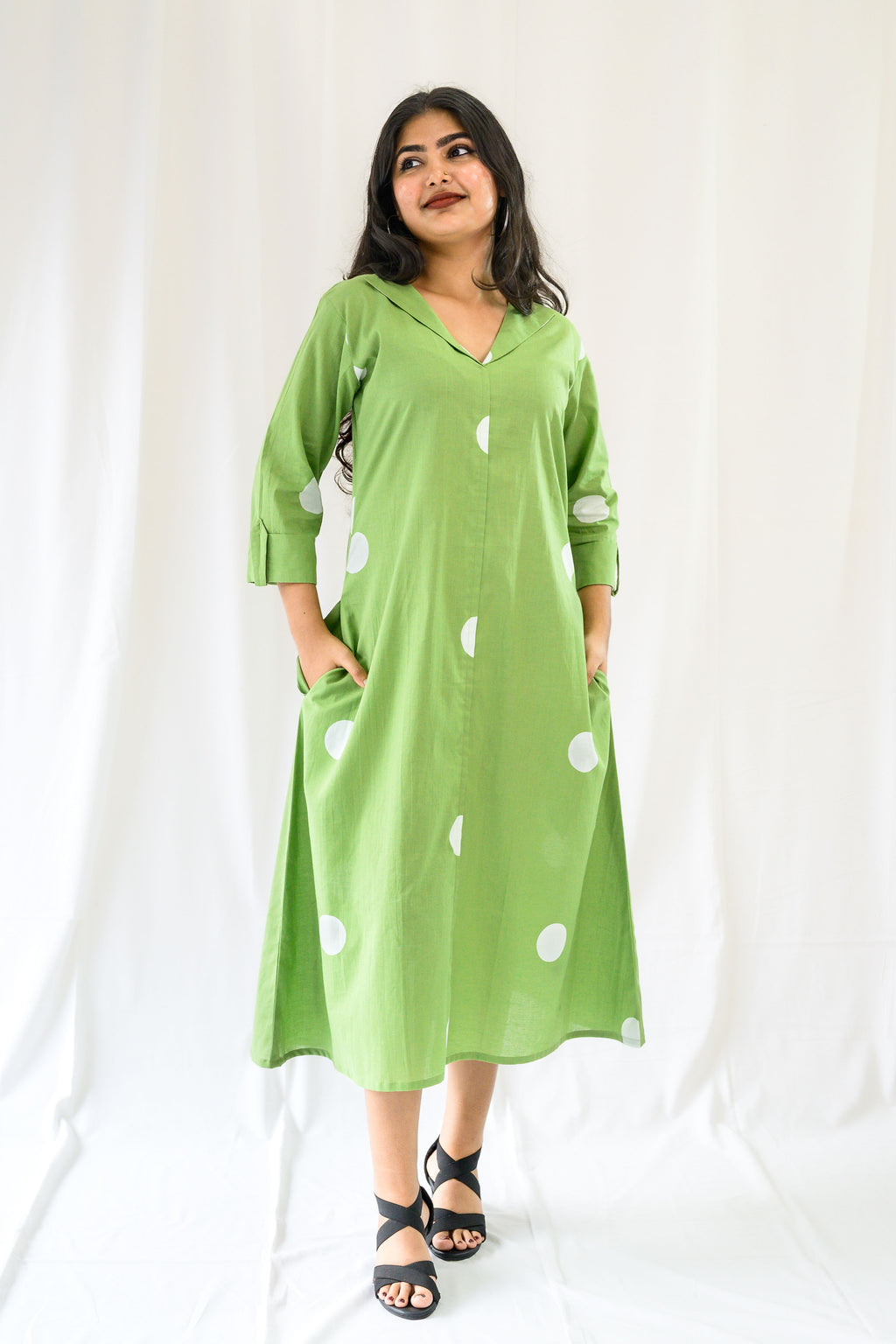 Polkas in Meadow Dress