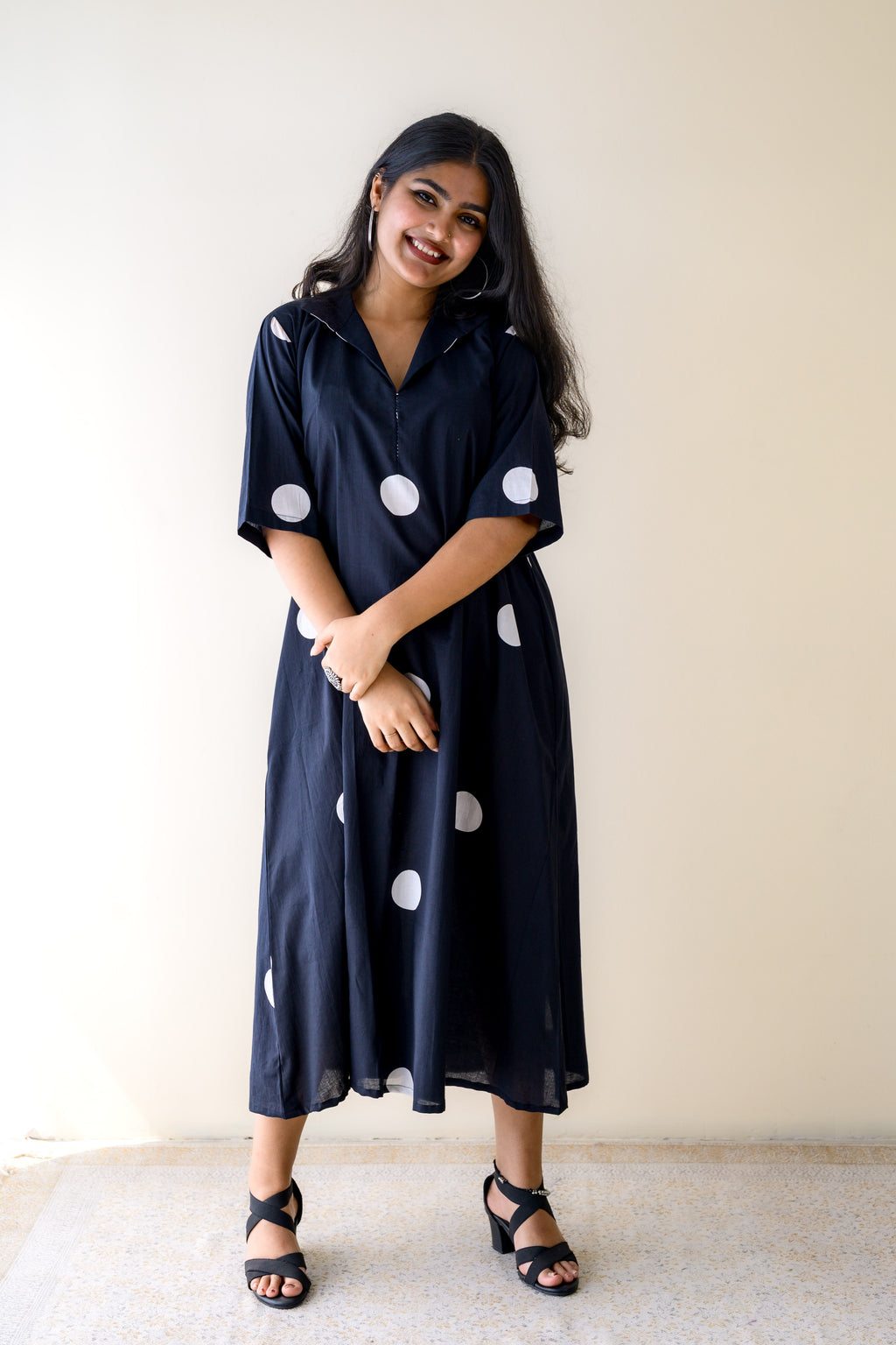 Polkas in Midnight Dress