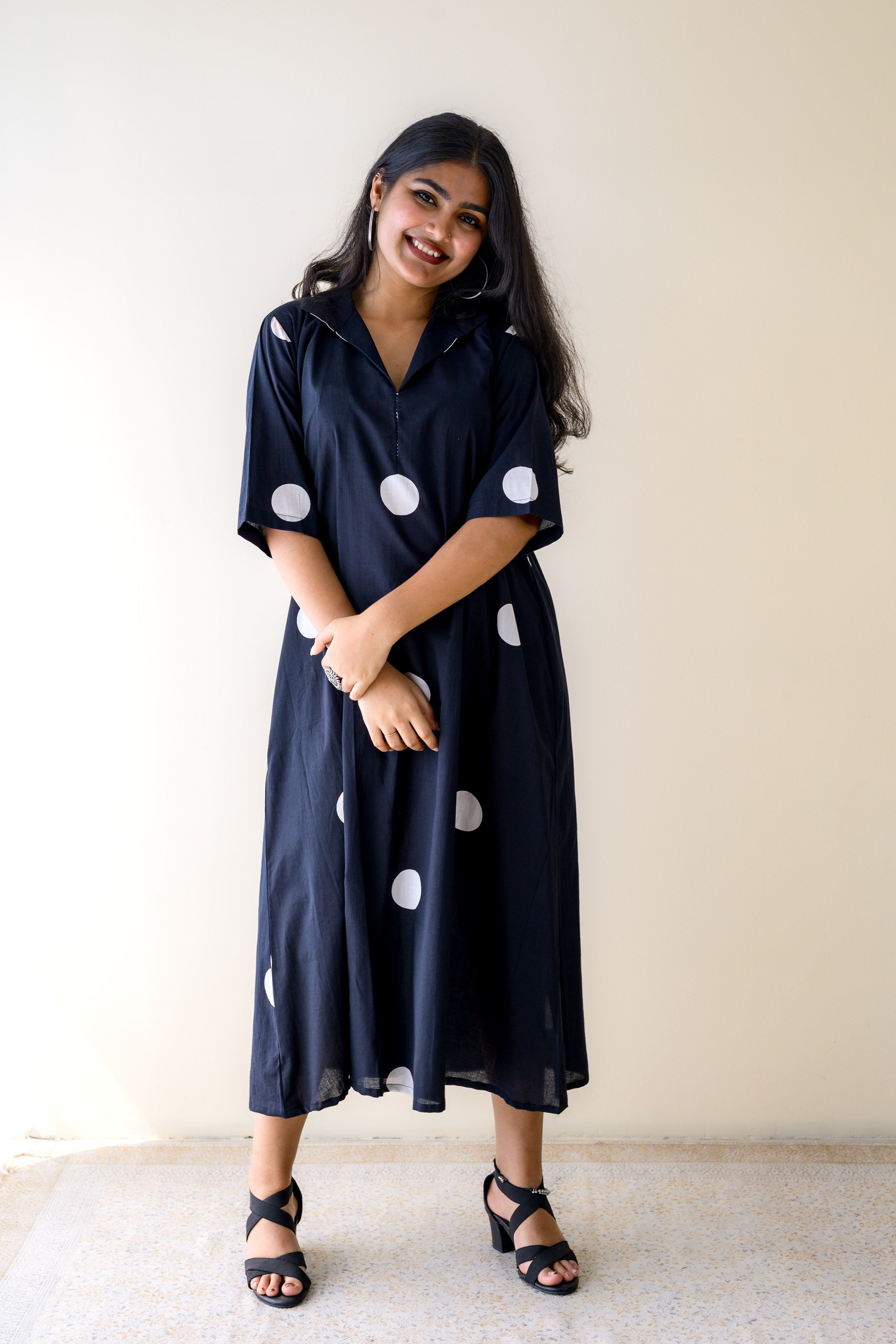 Polkas in Midnight Dress