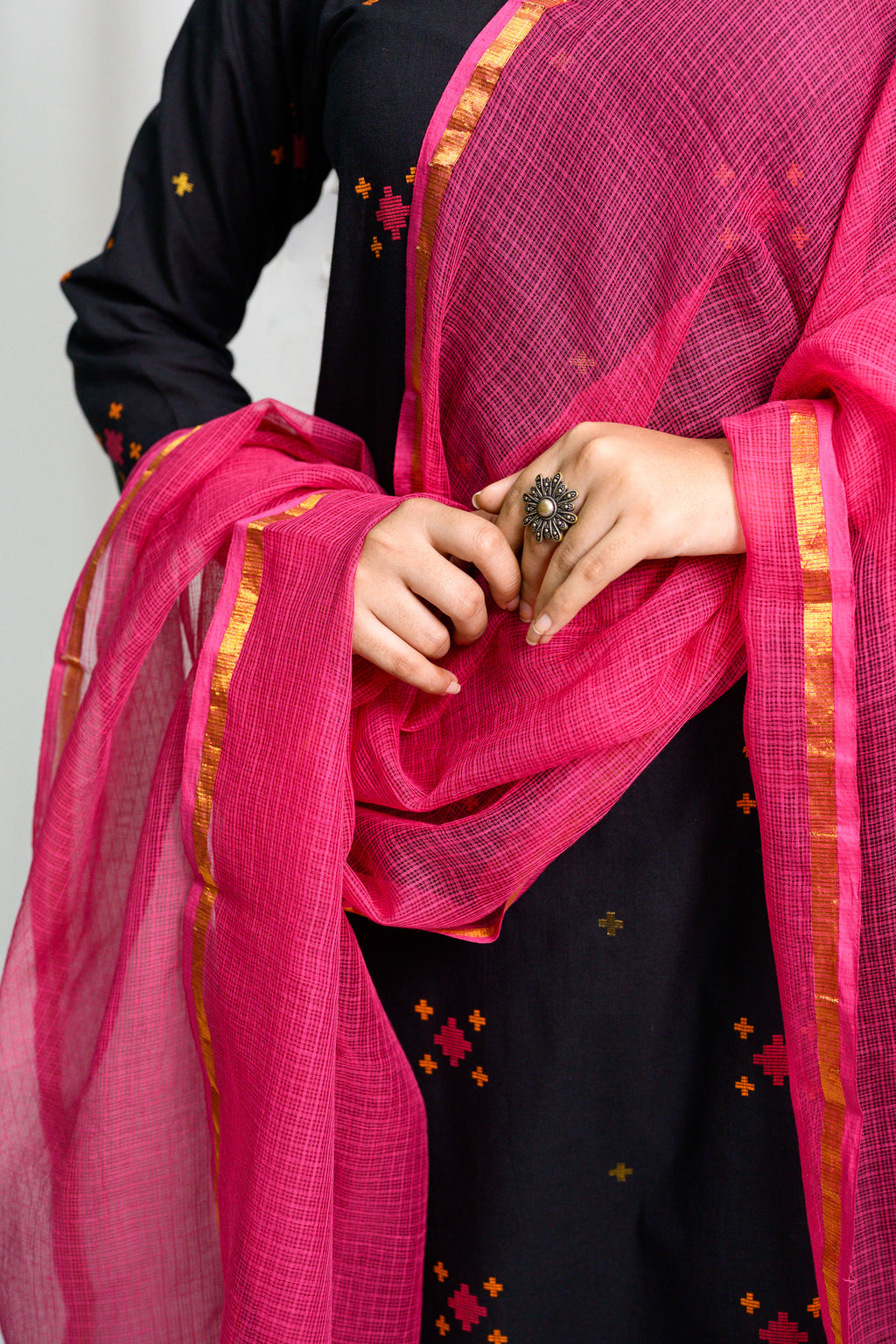 Set of 2- Bhamini South Cotton Kurta & Pants Set