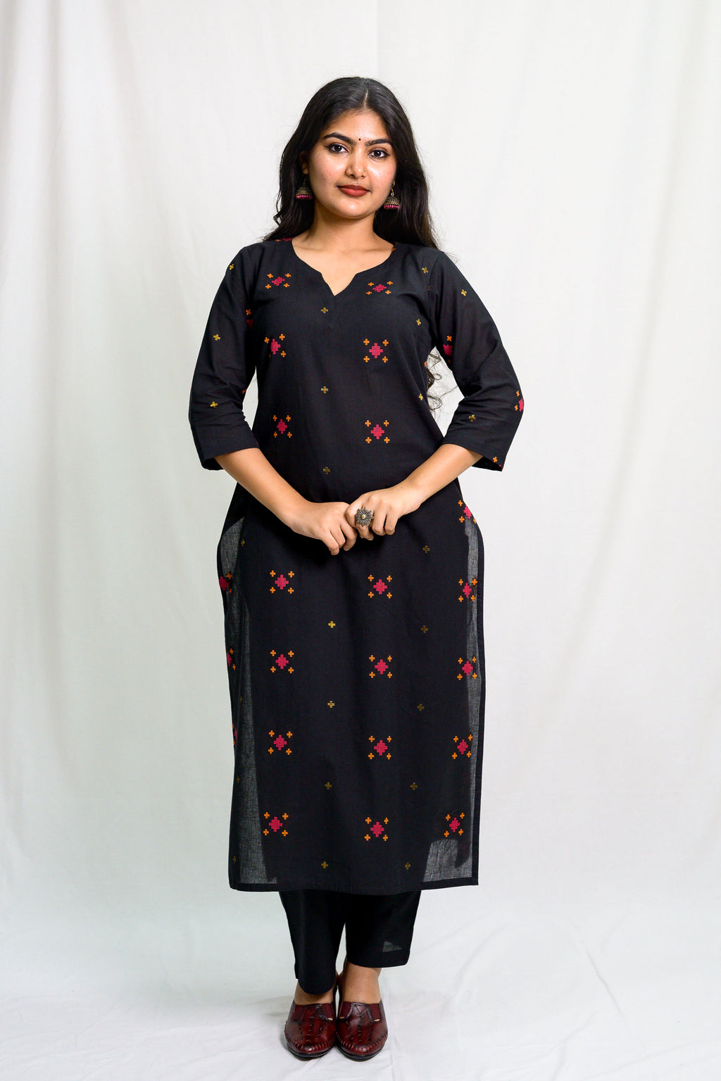 Set of 2- Bhamini South Cotton Kurta & Pants Set