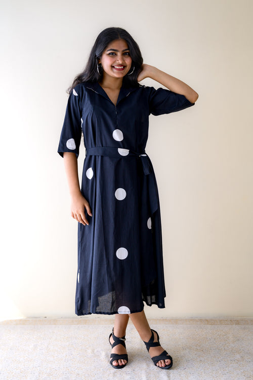 Polkas in Midnight Dress