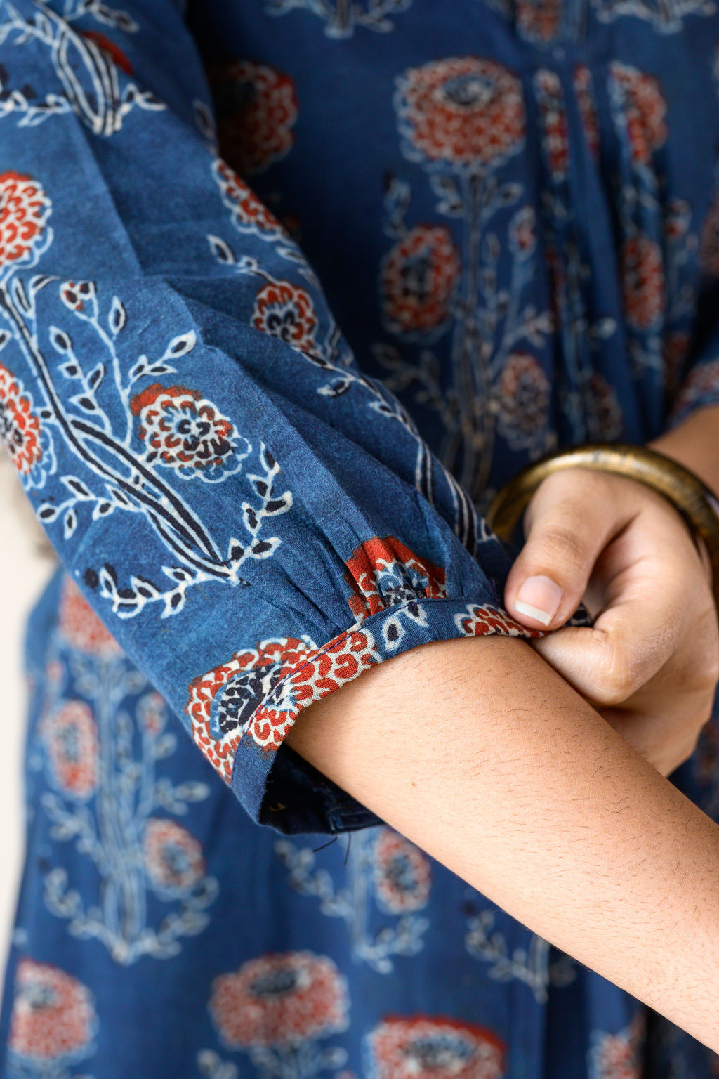 Nila Gulabo Ajrakh Dress